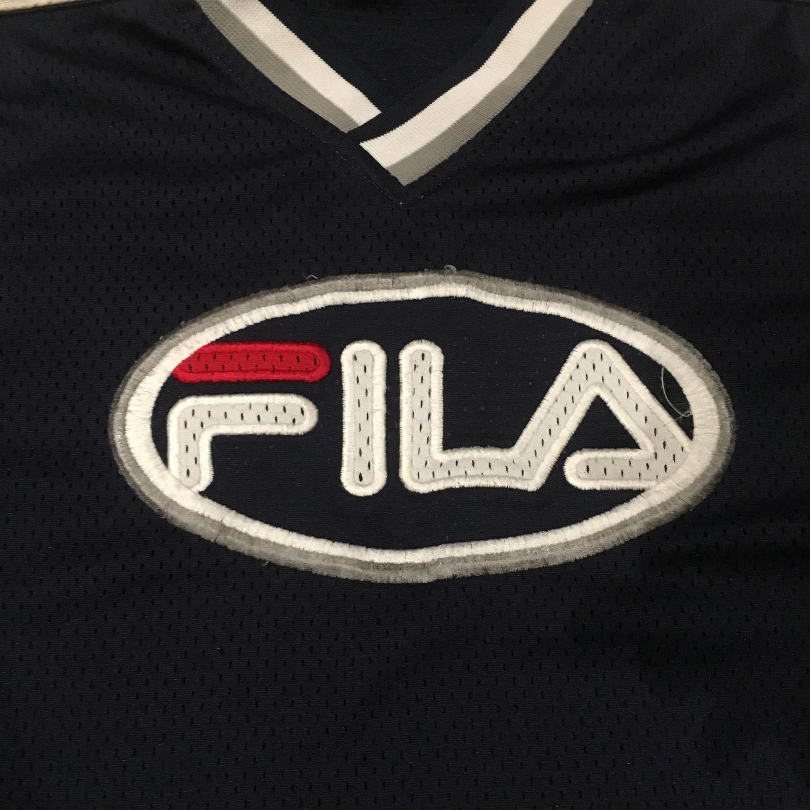 Fila Vintage Fila Men's Navy Blue Athletic Jersey Size ONE SIZE - 2 Thumbnail