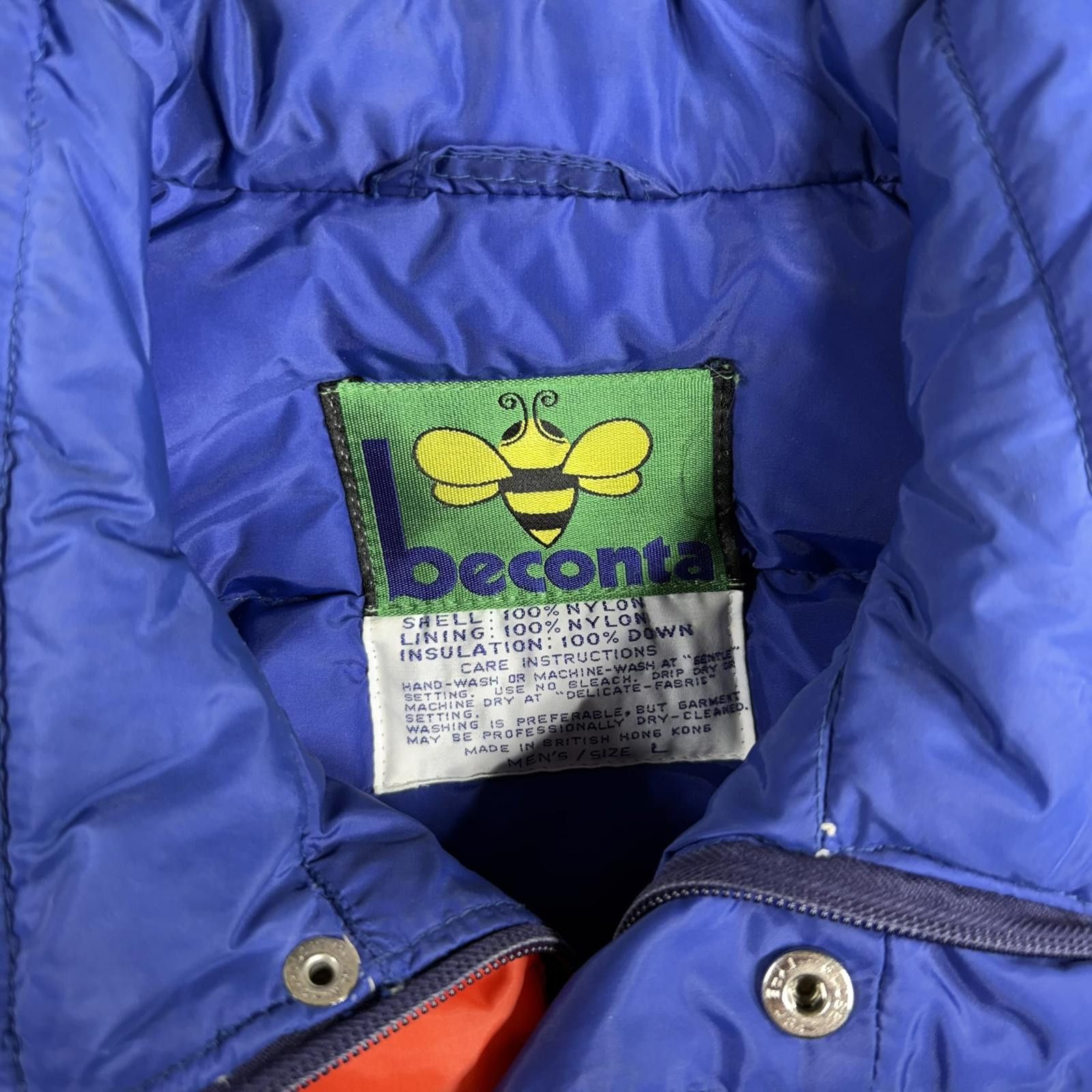 Other Beconta Jacket Men's L Blue Red Puffer Vintage Size US L / EU 52-54 / 3 - 6 Thumbnail