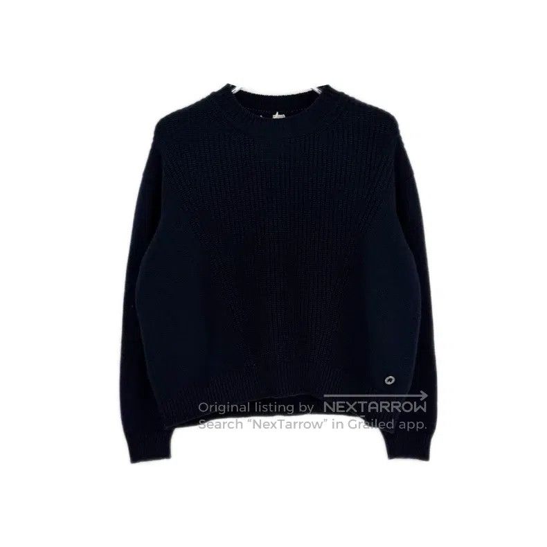 Hermes Hermes Dark blue metal ring cashmere sweater Size XS / US 0-2 / IT 36-38 - 1 Thumbnail