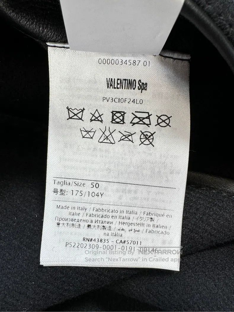 Valentino Valentino Black & White Patchwork Rivet Wool Baseball Uni Size US M / EU 48-50 / 2 - 4 Thumbnail