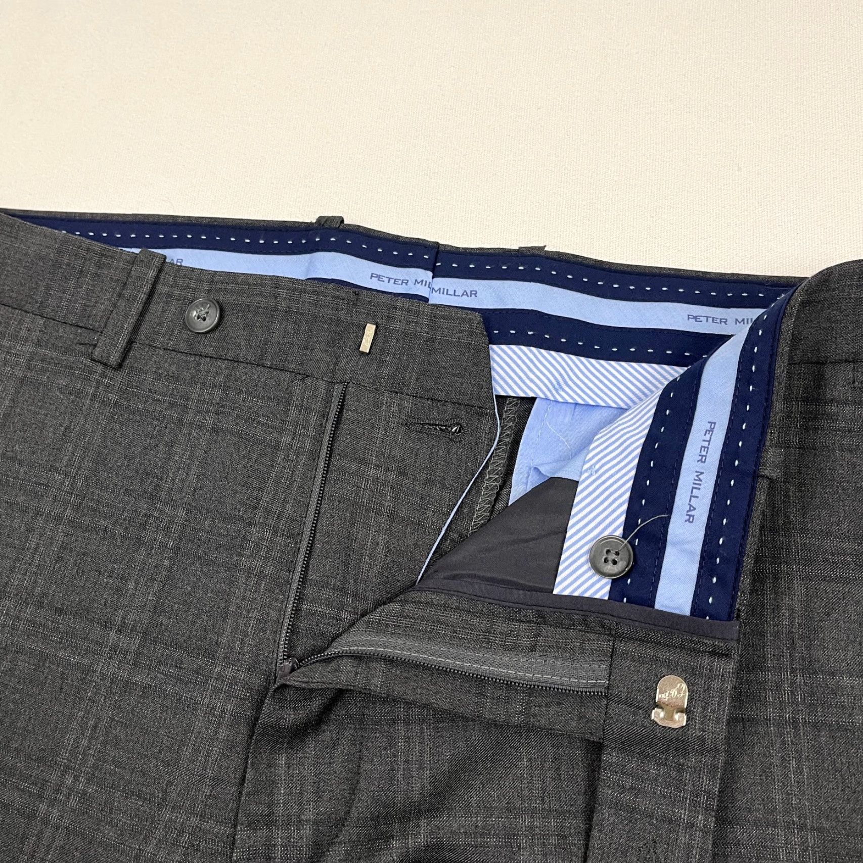 Peter Millar Peter Millar Pants Mens 34 Gray Glen Plaid Wool Dress Trousers Slacks Size US 34 / EU 50 - 3 Thumbnail