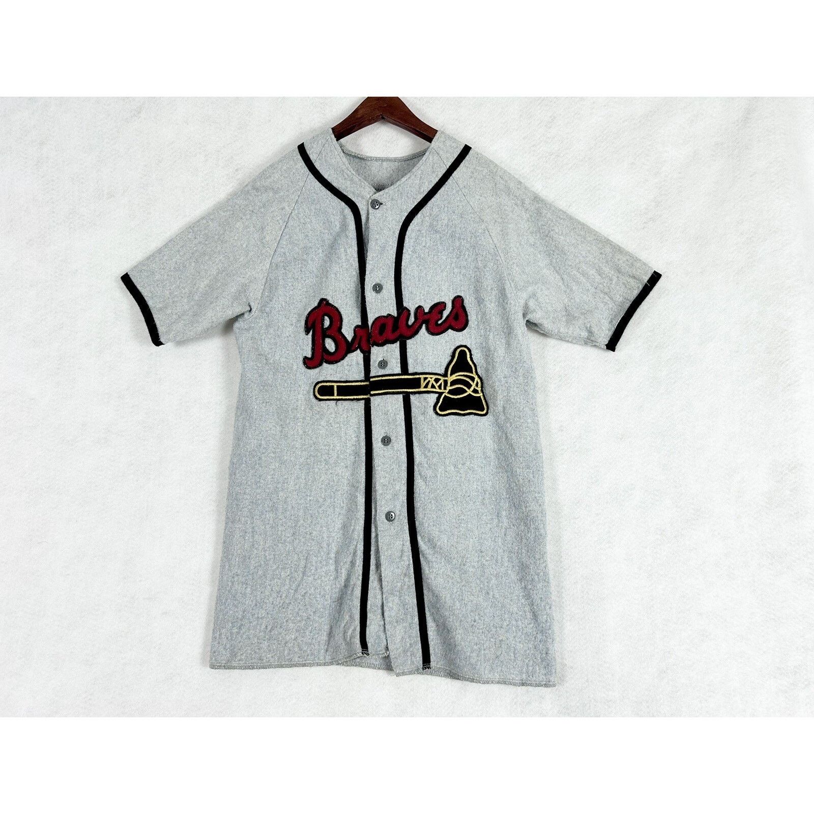 The Unbranded Brand Vintage Empire Braves MLB Jersey Baseball Union Made Size M Size US M / EU 48-50 / 2 - 1 Thumbnail