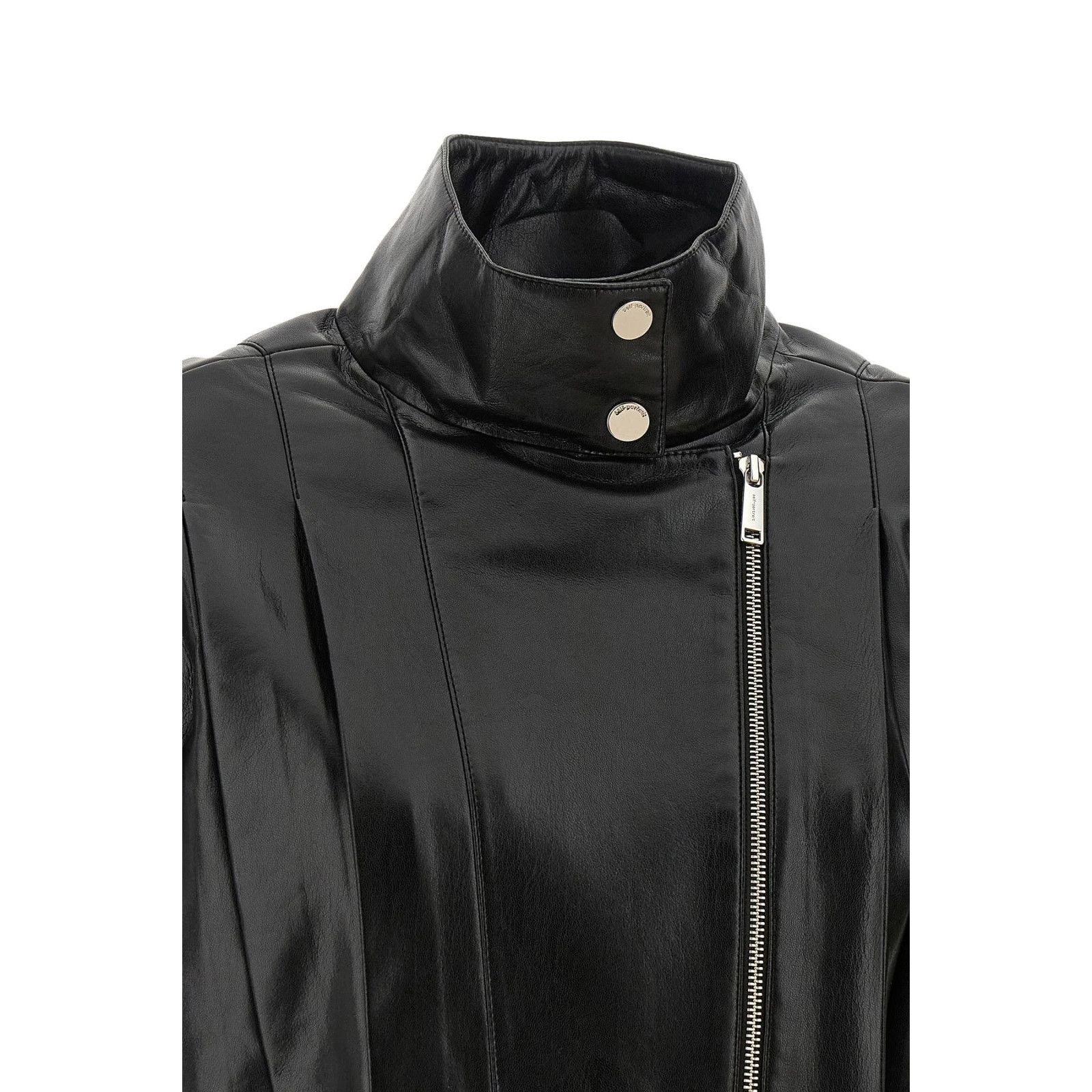 Other Self Portrait Black Leather Biker Jacket New & Authentic (Wo Size M / US 6-8 / IT 42-44 - 5 Thumbnail
