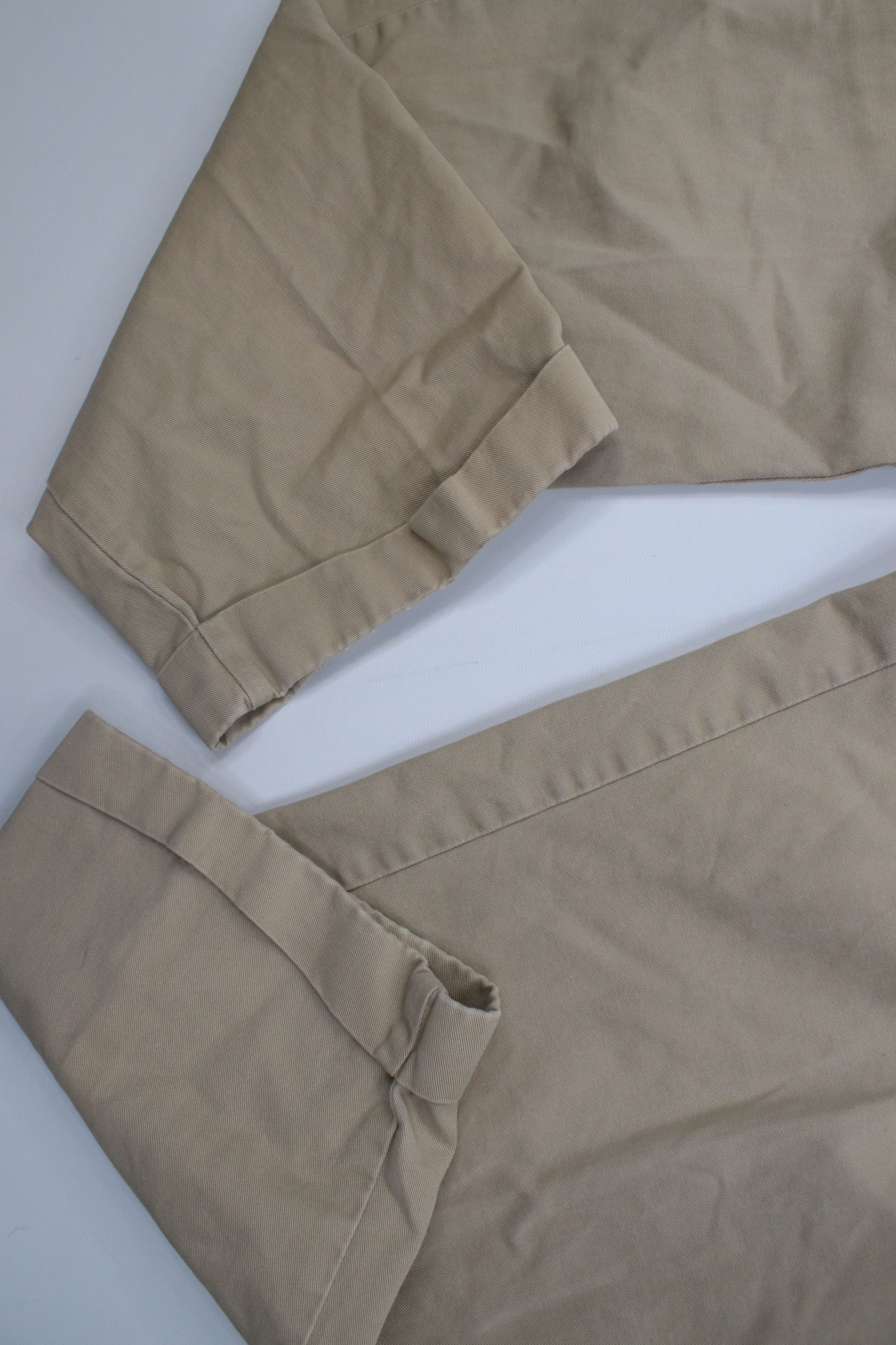 Polo Ralph Lauren Vintage 90s Ralph Lauren Cuffed Chino Pants Trousers Khaki Size US 34 / EU 50 - 6 Thumbnail