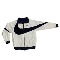 Nike Big Swoosh Reversible Fleece Jacket | Grailed