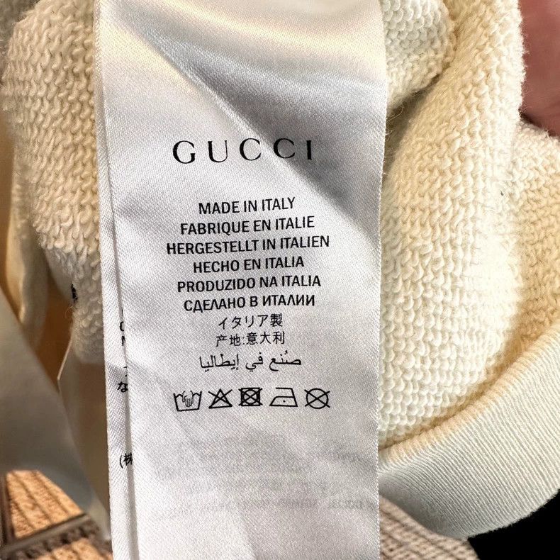 Gucci Gucci Beige logo strawberry hoodie jacket sweatshirt 2501-N Size US M / EU 48-50 / 2 - 4 Thumbnail