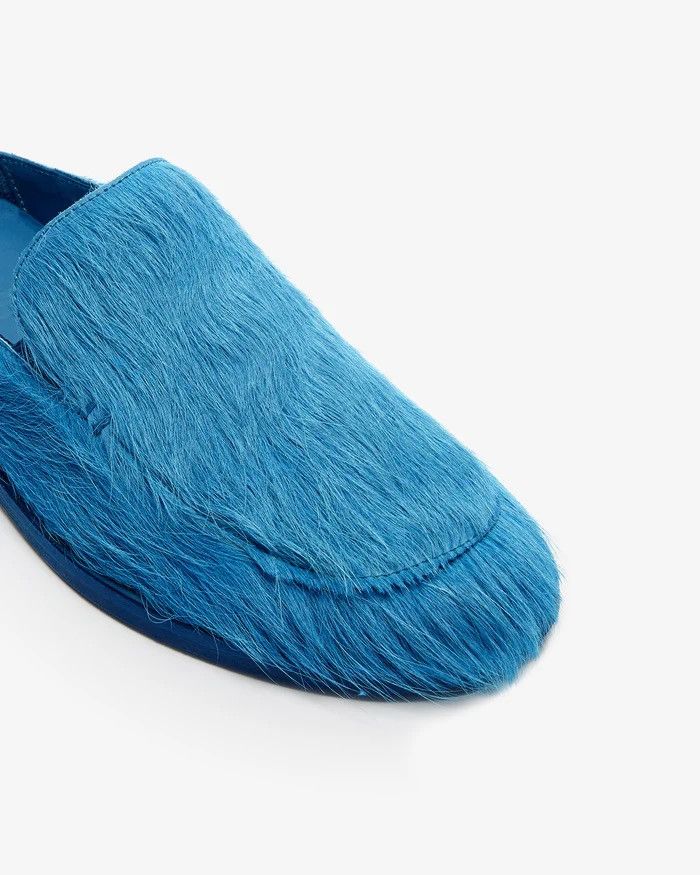 GCDS × Marni !DS! SS23 GCDS Fussbet Calf Hair Blue Cavallino Mules Clogs Size US 10 / EU 43 - 21 Thumbnail