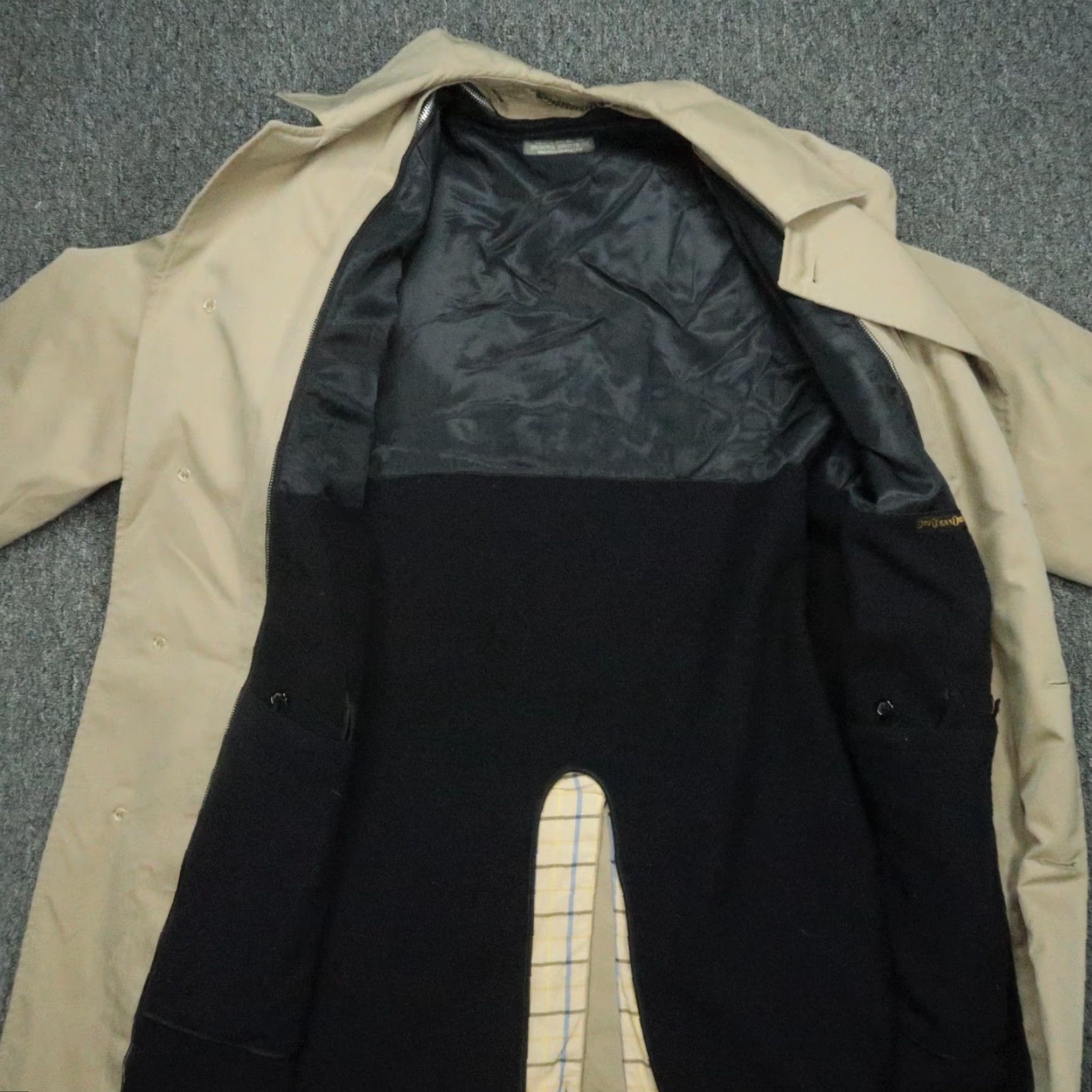Brooks Brothers Brooks Brothers Jacket Mens XL Tan Long Trench Traveler Lined VTG Brown Solid Button Coat Size US XL / EU 56 / 4 - 3 Thumbnail