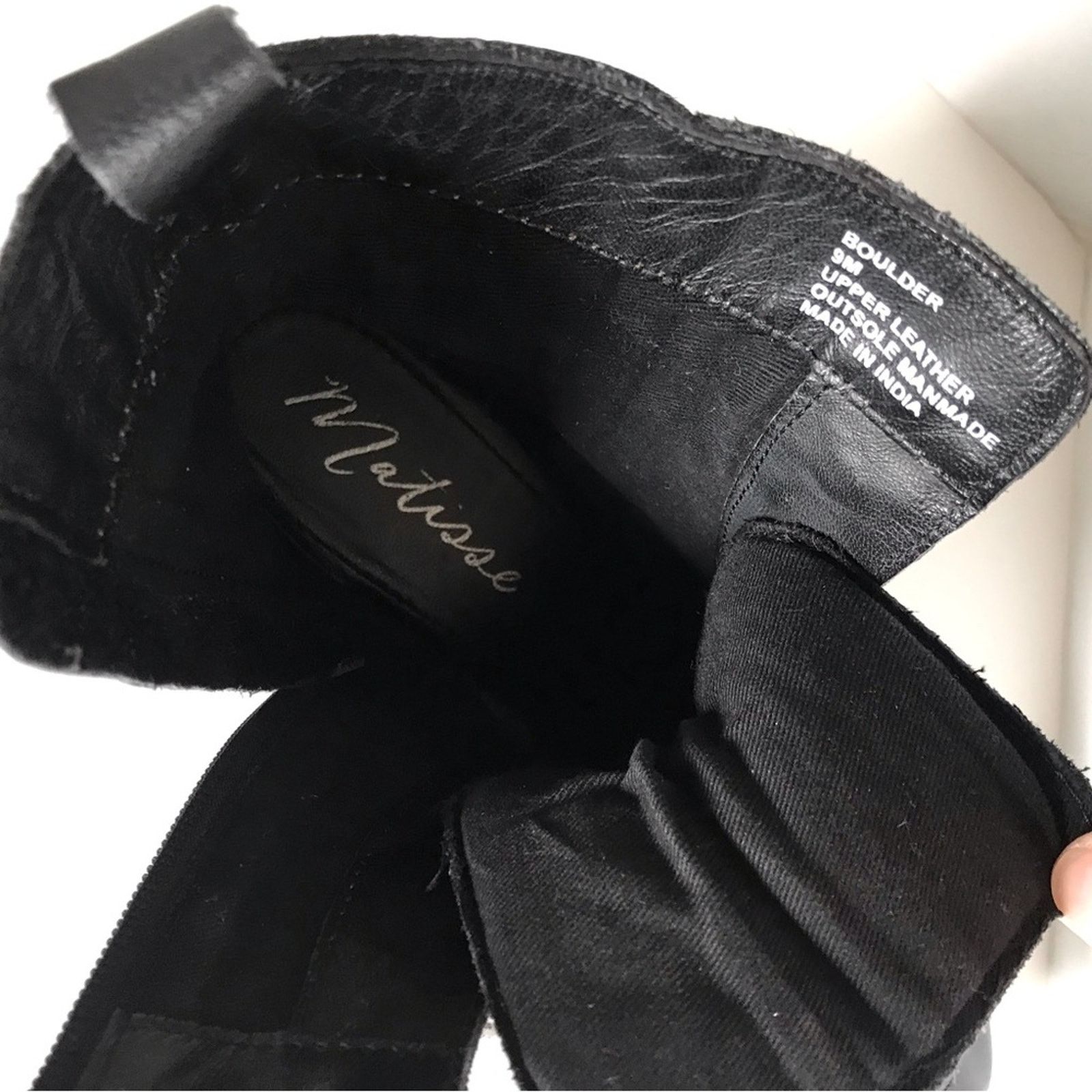 Matisse Matisse Boulder Hiker Biker Boot NEW Black Leather US 9 Size US 9 / IT 39 - 12 Thumbnail