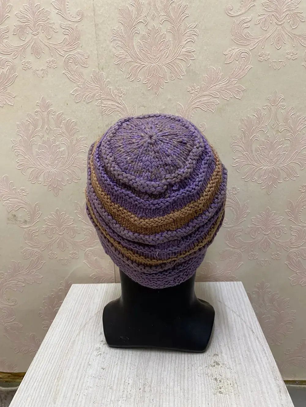 Vintage Japanese Brand Knit Beanie Hat Size ONE SIZE - 4 Thumbnail