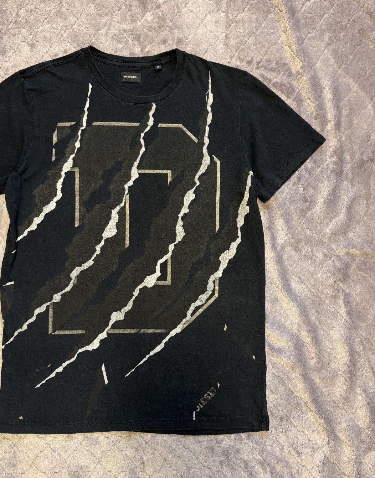 Diesel × Vintage Vintage Diesel Big Logo Tee Shirt Size US S / EU 44-46 / 1 - 3 Thumbnail