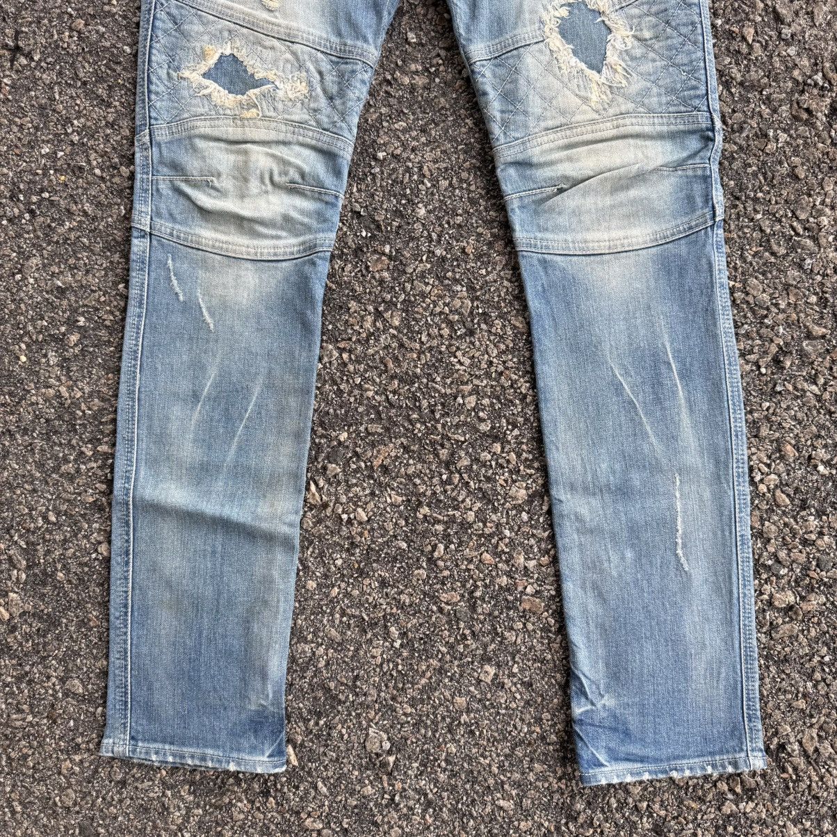 Vanquish VINTAGE VANQUISH SKINNY BIKER JEAN DENIM PANTS Size US 31 - 3 Thumbnail
