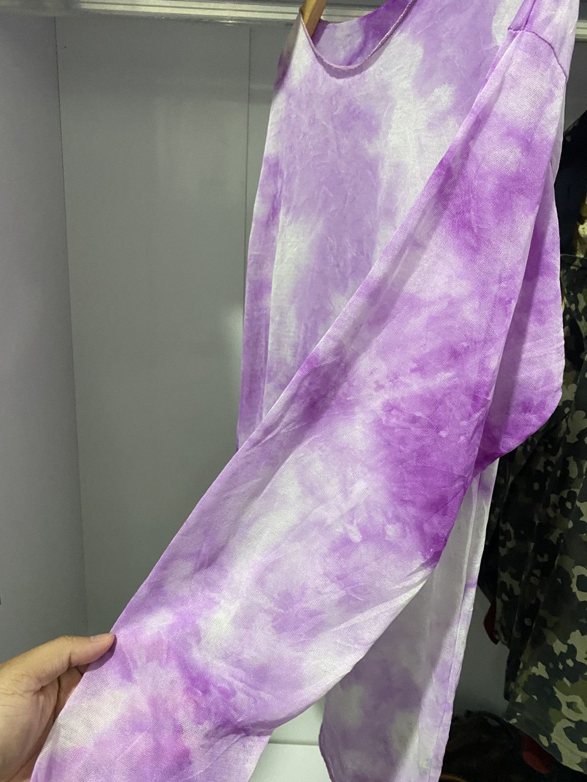 Yohji Yamamoto 🖤BLACKFRIDAY🖤 Meshtop Purple Dyed yohji issey styled Size US L / EU 52-54 / 3 - 4 Thumbnail