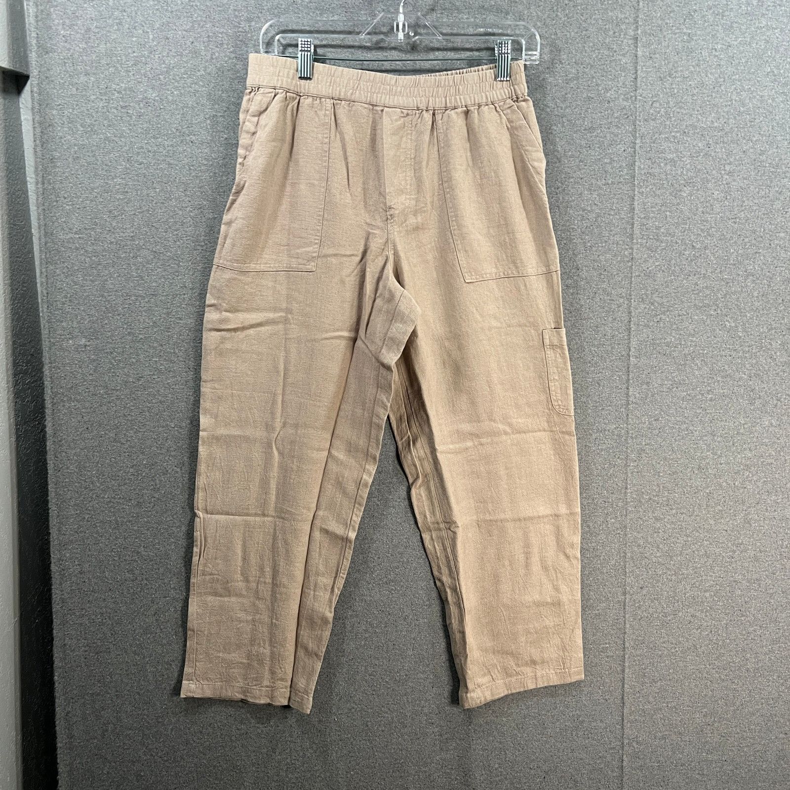 Other Susan Graver Regular Pure Easy Linen Utility Crop Pant Size 27" / US 4 / IT 40 - 1 Thumbnail