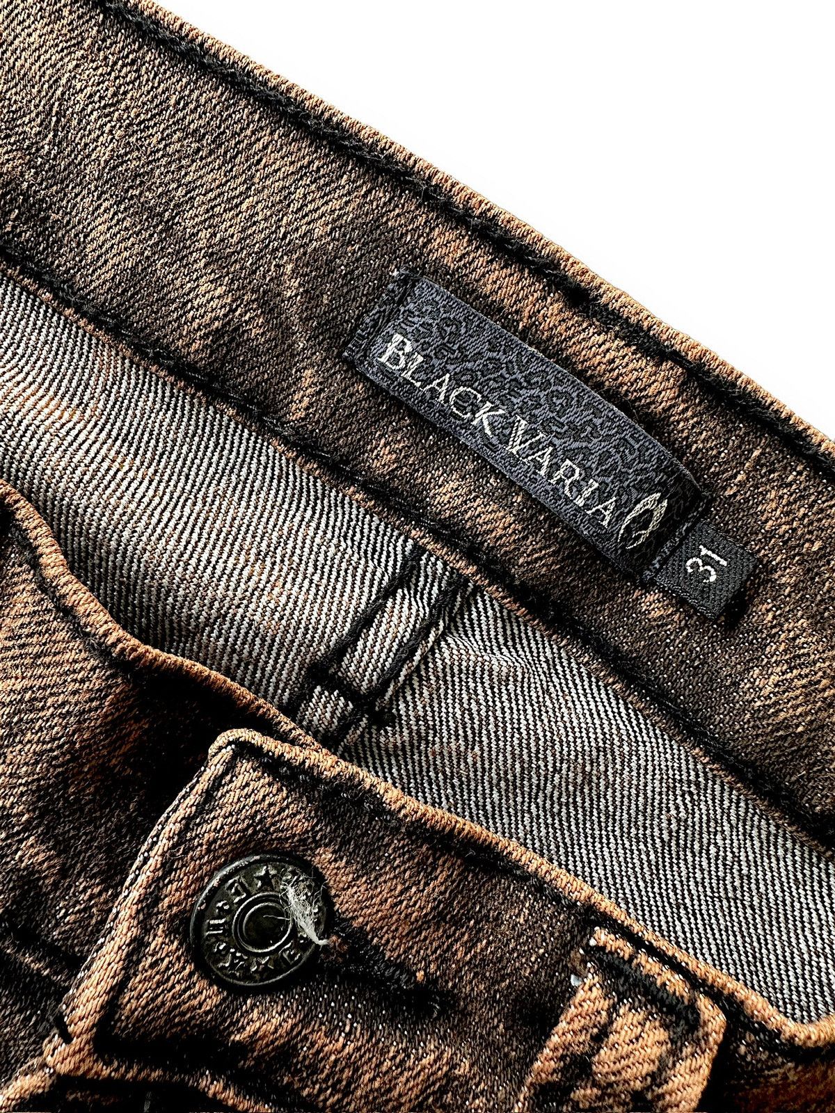 If Six Was Nine Y2k Black Varia mudmax snakeskin goth denim Size US 30 / EU 46 - 7 Thumbnail