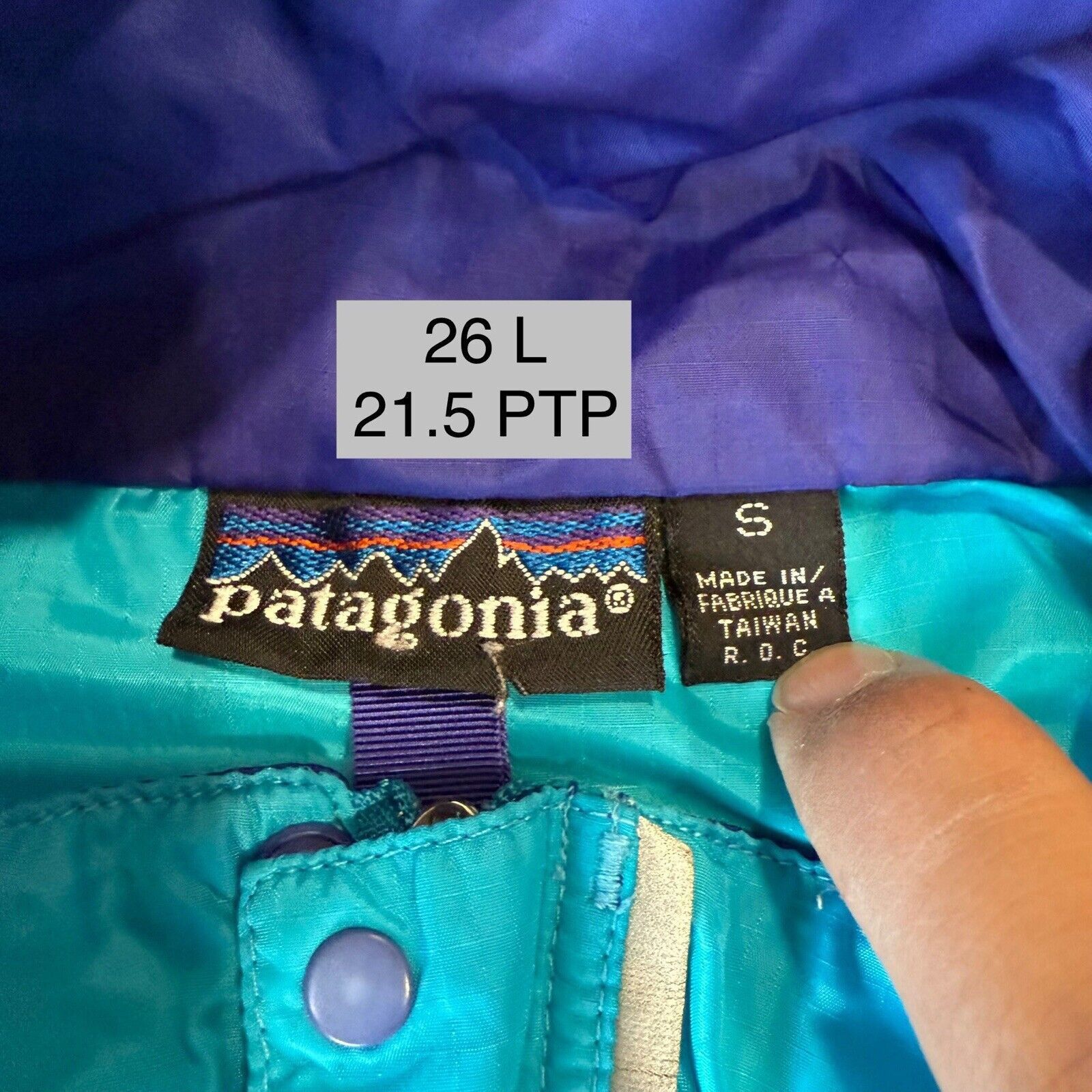 Patagonia × Vintage Vintage Patagonia Jacket S Blue Half Zip 90s Lightweight Size US S / EU 44-46 / 1 - 6 Thumbnail