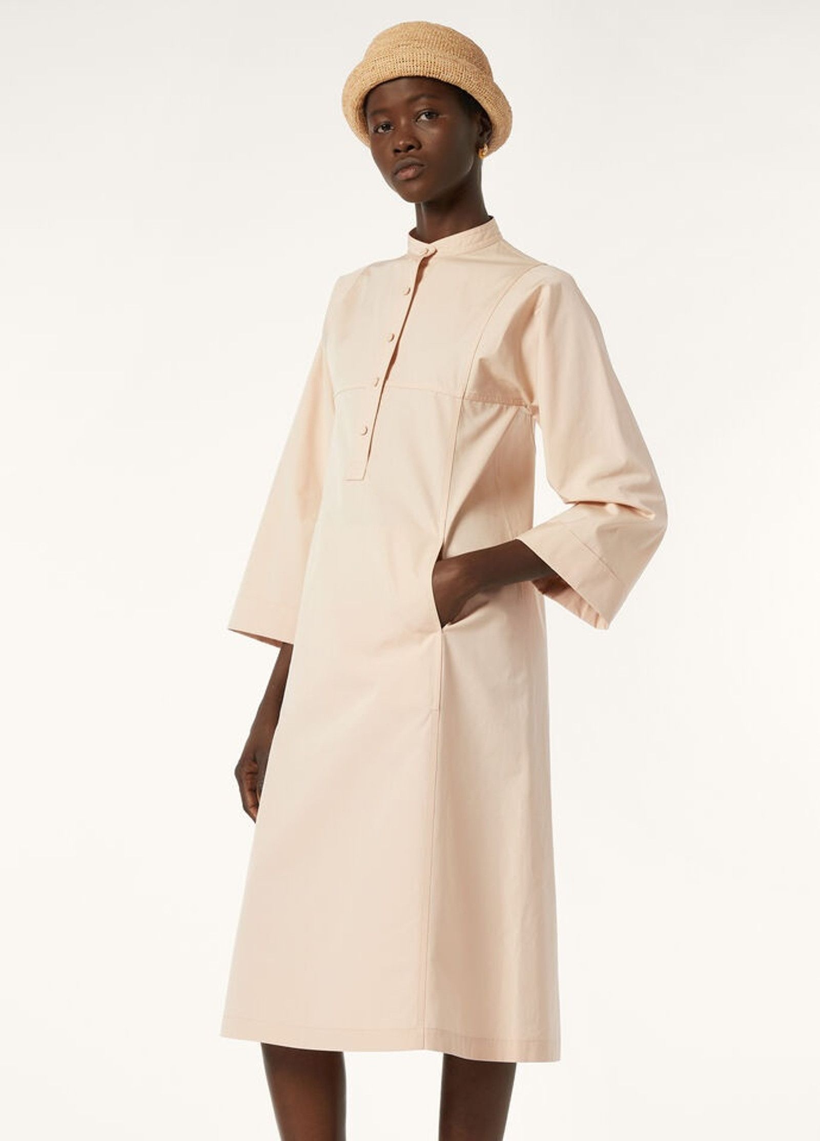 Loro Piana o1srvl11e0526 FAP0312 Anabelle Midi Dress in Pink Size M / US 6-8 / IT 42-44 - 4 Thumbnail