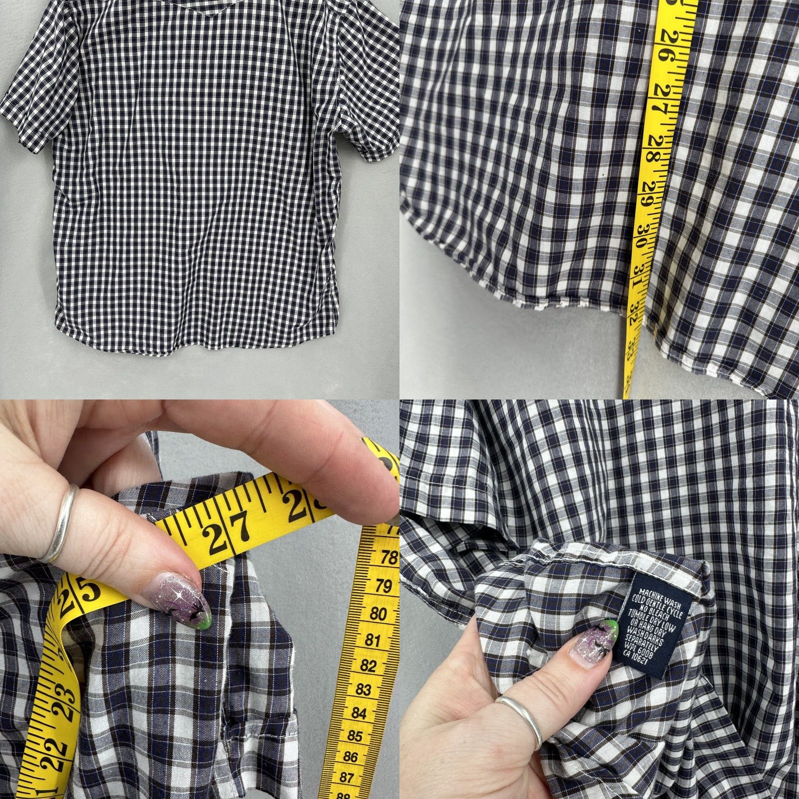 Vintage VINTAGE Panhandle Slim Pearl Snap Shirt Mens XL Rodeo Cowboy Plaid Western Blue Gingham Size US XL / EU 56 / 4 - 9 Thumbnail