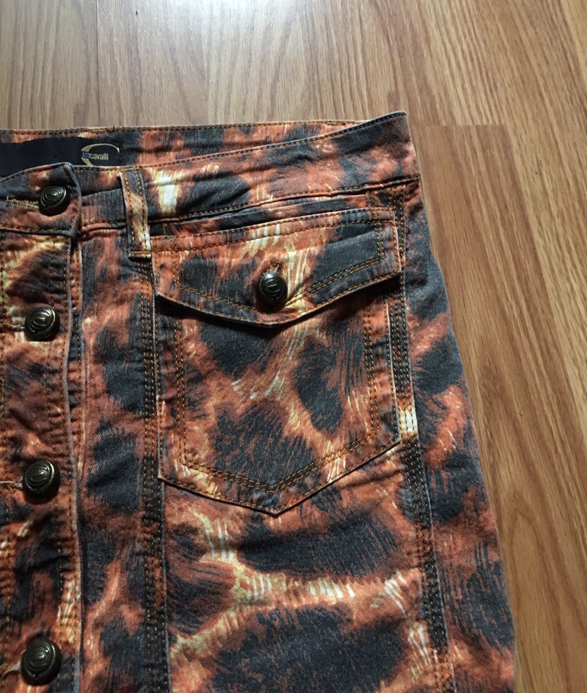 Just Cavalli × Roberto Cavalli Roberto Cavalli Just Cavalli Leopard Print Skirt Size EU 46 Size 32" / US 10 / IT 46 - 3 Thumbnail