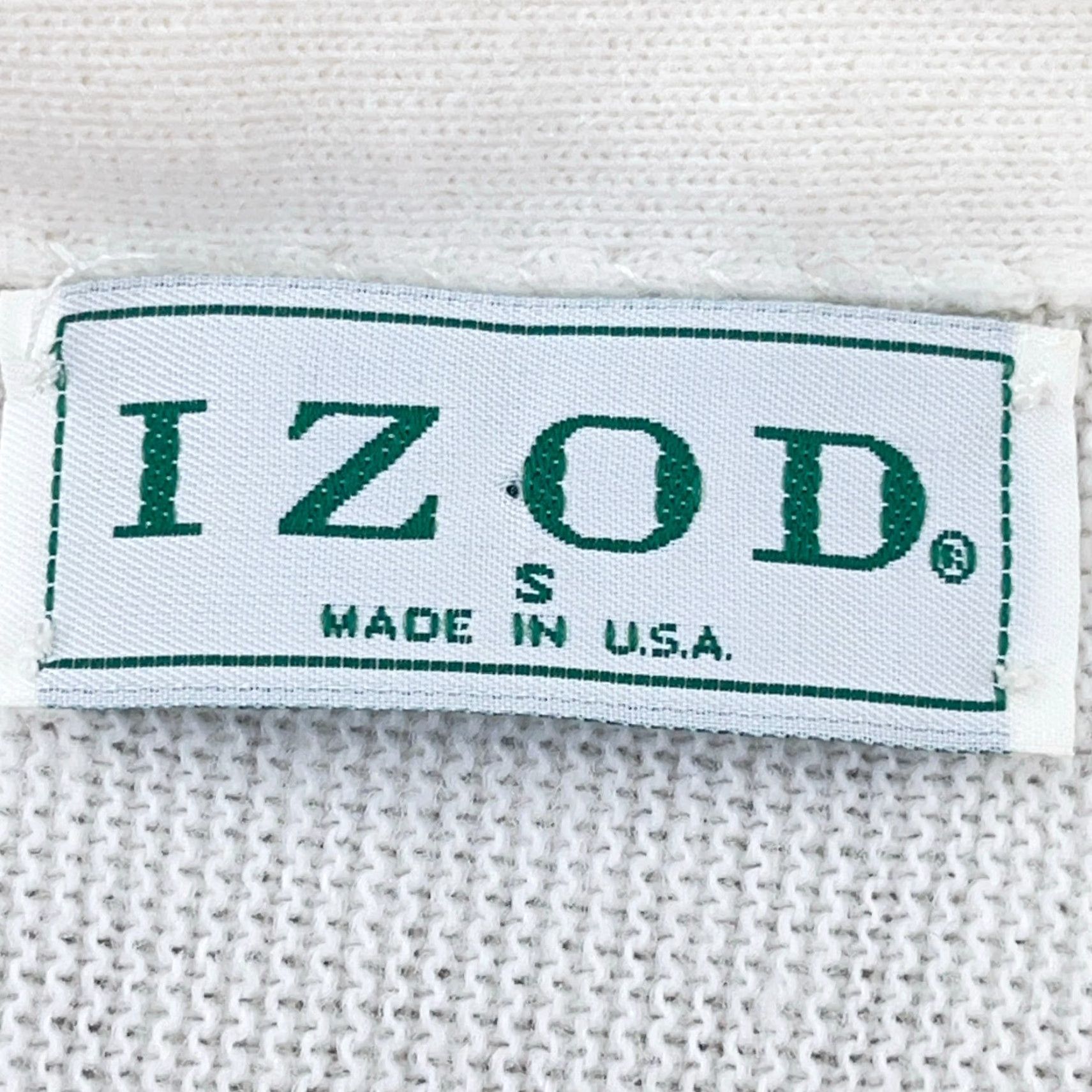Izod VINTAGE IZOD Cardigan Sweater Men Small White Acrylic Button Up 80s USA Grandpa Size US S / EU 44-46 / 1 - 7 Thumbnail