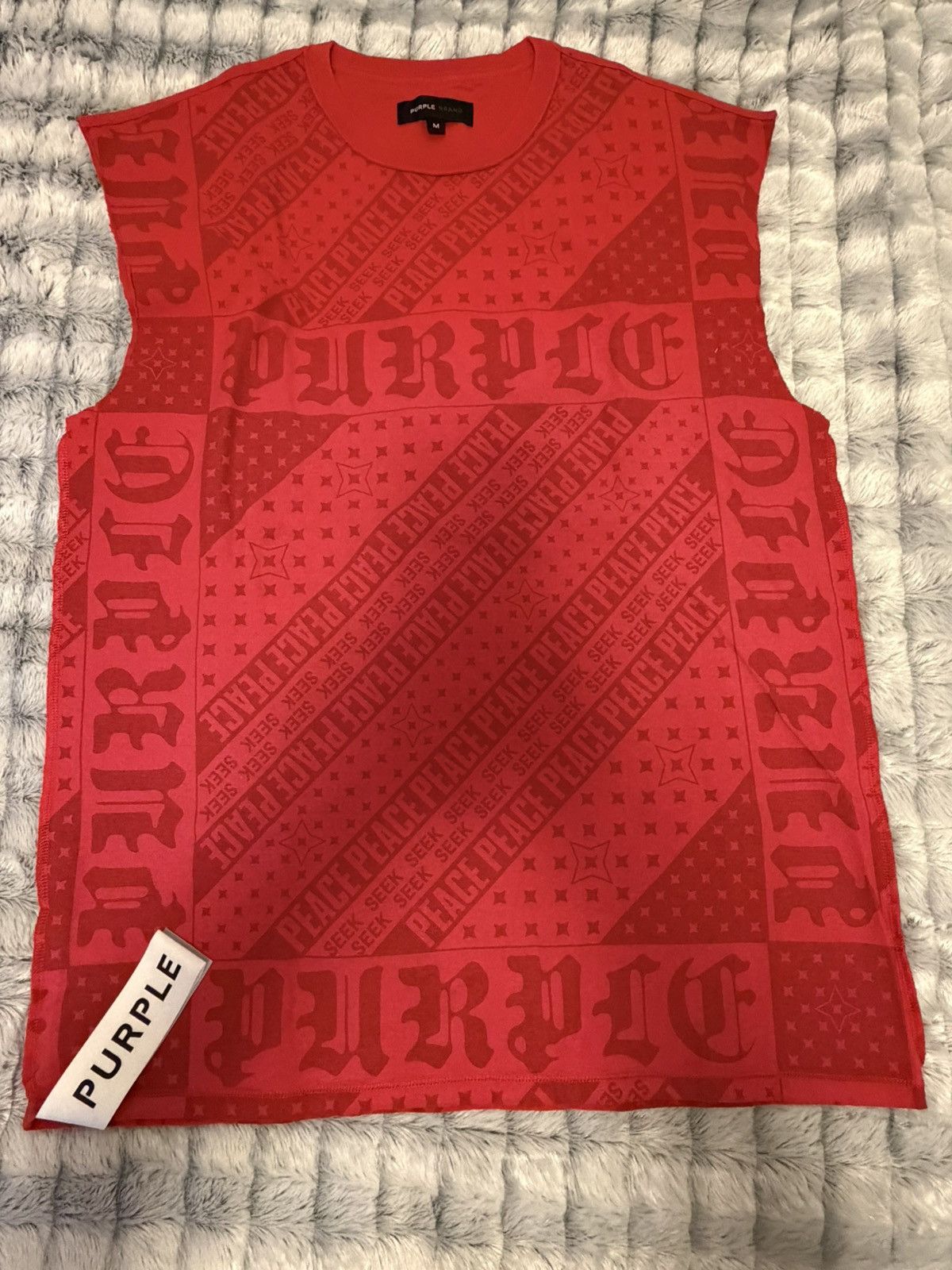 Purple Brand Authentic Purple Brand Sz. M Red Tank Top T Shirt Size US M / EU 48-50 / 2 - 1 Thumbnail