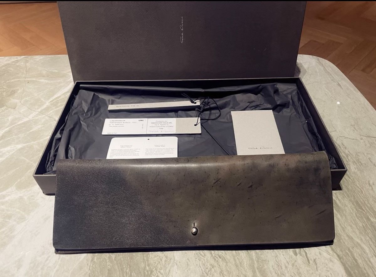 Rick Owens Rick Owens Mainline Distressed & Horsehide Long Wallet Size ONE SIZE - 1 Thumbnail