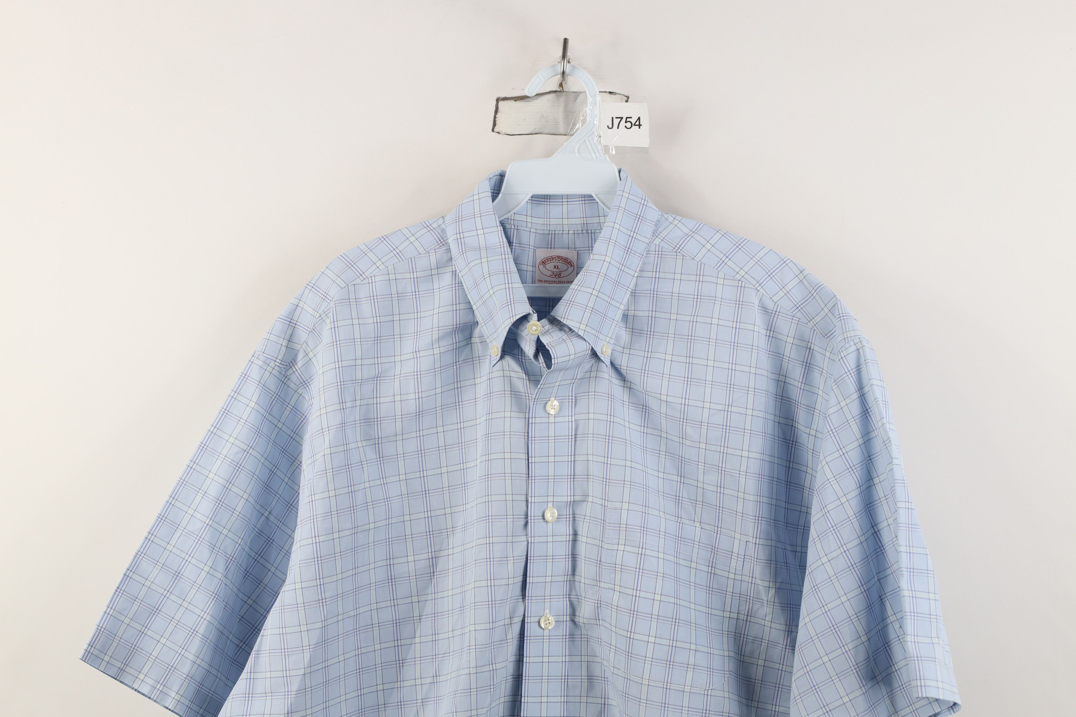 Brooks Brothers Vintage 90s Brooks Brothers Short Sleeve Button Down Shirt Size US XL / EU 56 / 4 - 2 Thumbnail