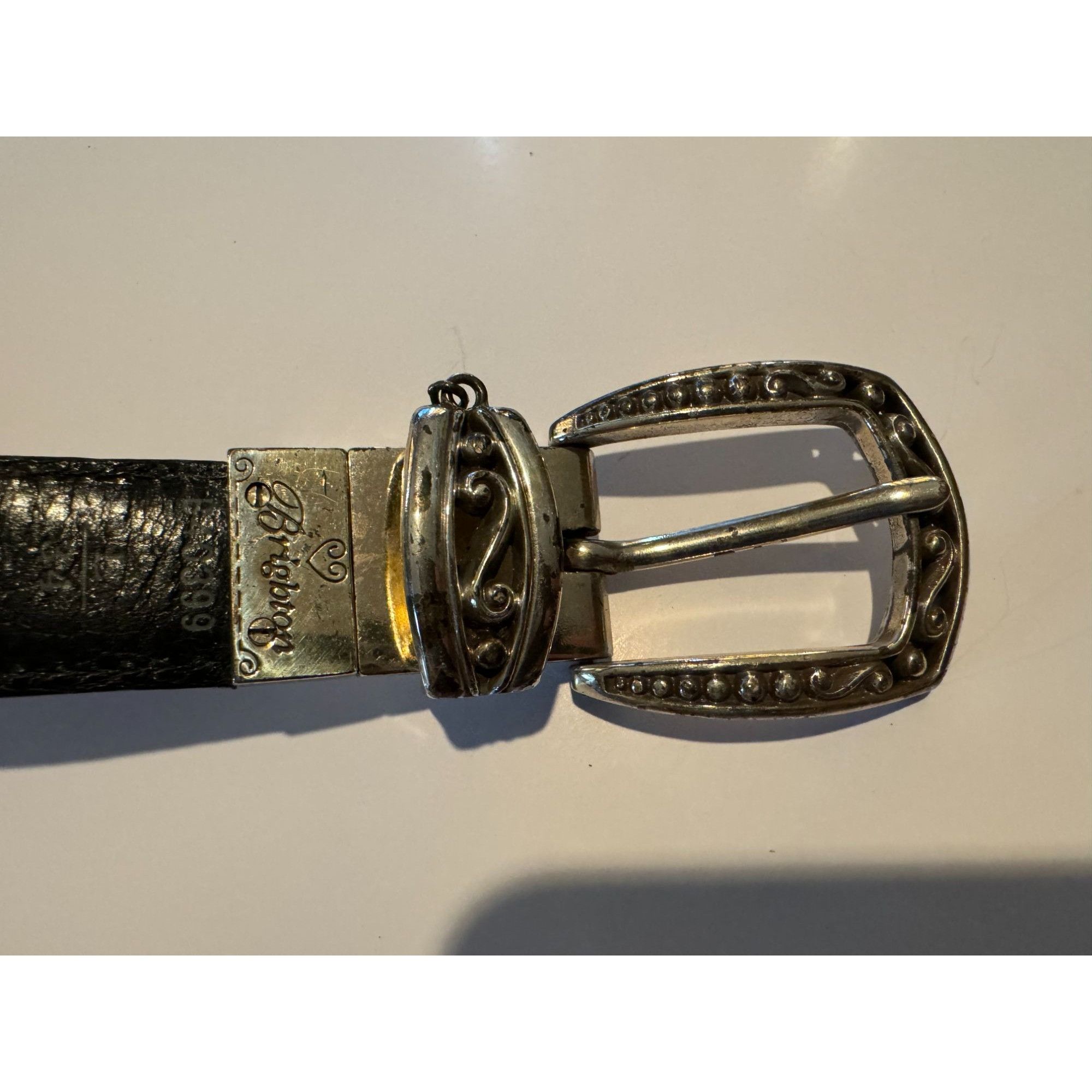 Brighton Ladies Brighton Size 4/L Reversible Stunning Black Leather Size ONE SIZE - 4 Thumbnail