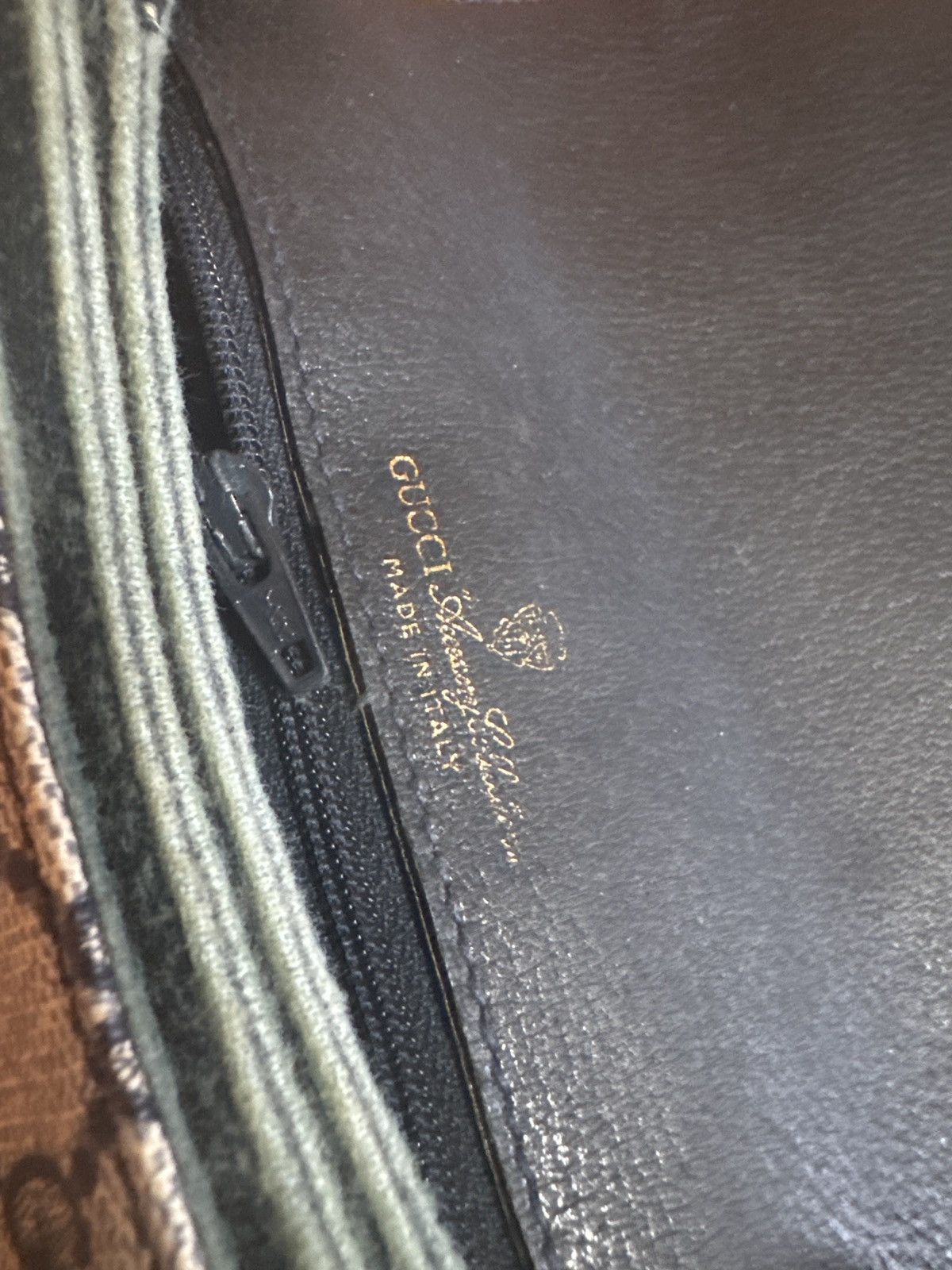 Gucci GUCCI GG Canvas Shoulder Bag PVC Leather Gray Navy Size ONE SIZE - 14 Thumbnail