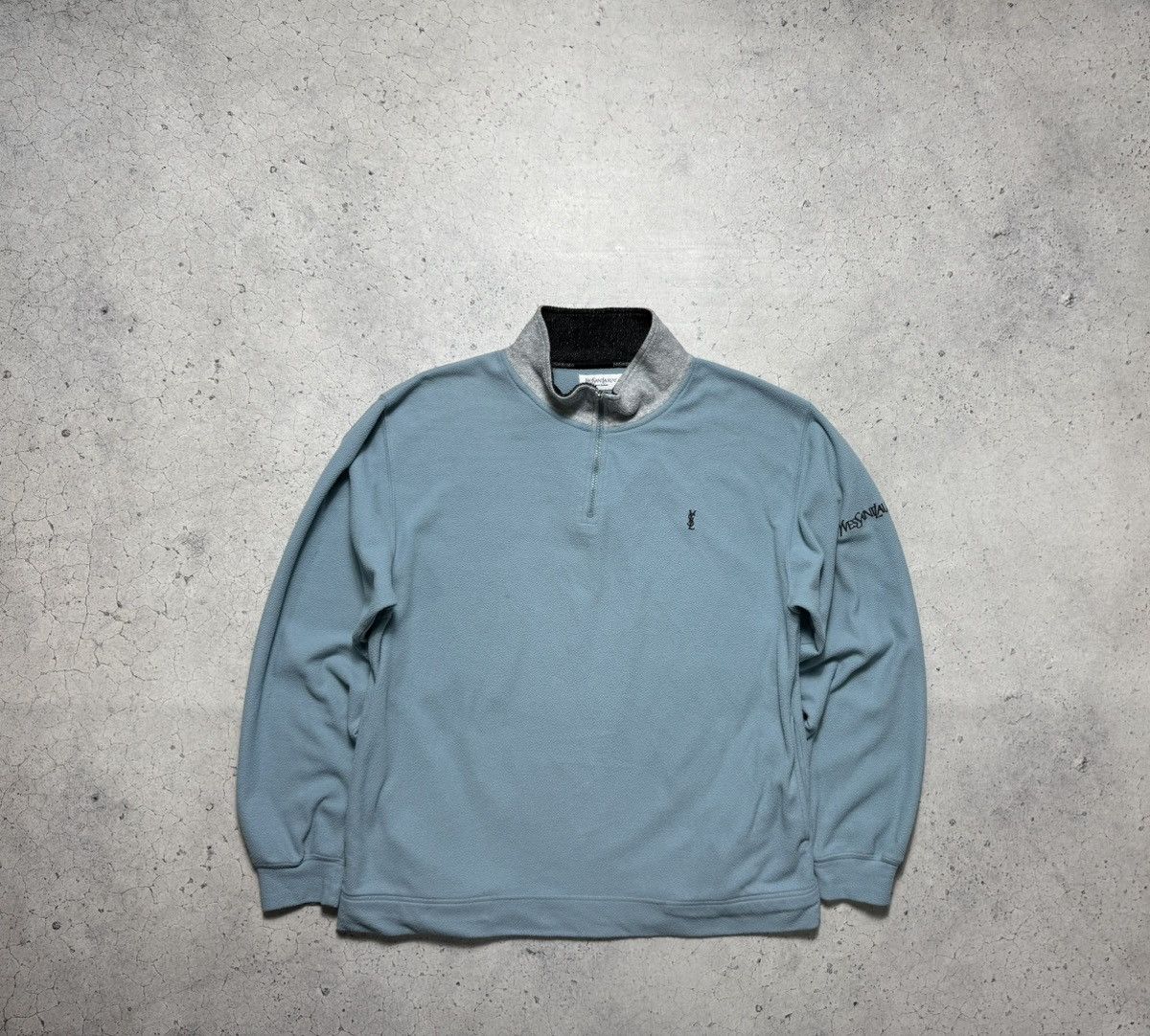 Yves Saint Laurent Yves Saint Laurent YSL Vintage 90’s Fleece Sweatshirt Luxury Size US L / EU 52-54 / 3 - 1 Thumbnail