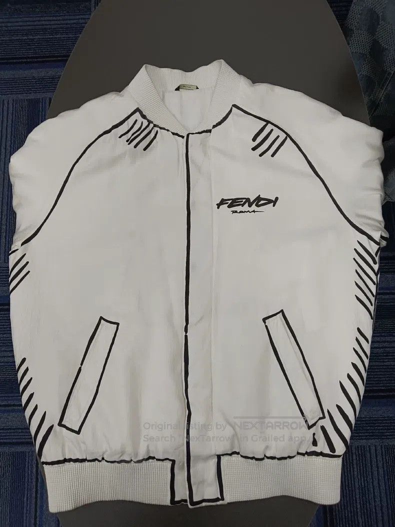 Fendi Fendi Comic Style Jacket - White Size M / US 6-8 / IT 42-44 - 1 Thumbnail