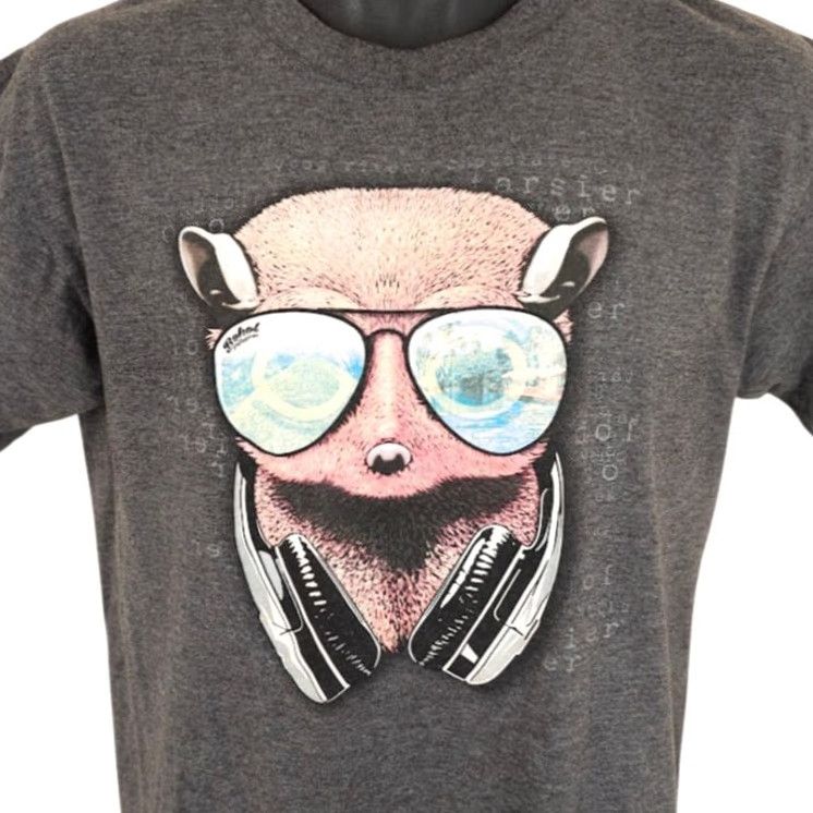 Vintage Yalex Gold T Shirt Mens Travel Destination Tee Gray M Tarsier Philippines Bohol Tour Souvenir Shirt Size US M / EU 48-50 / 2 - 2 Thumbnail