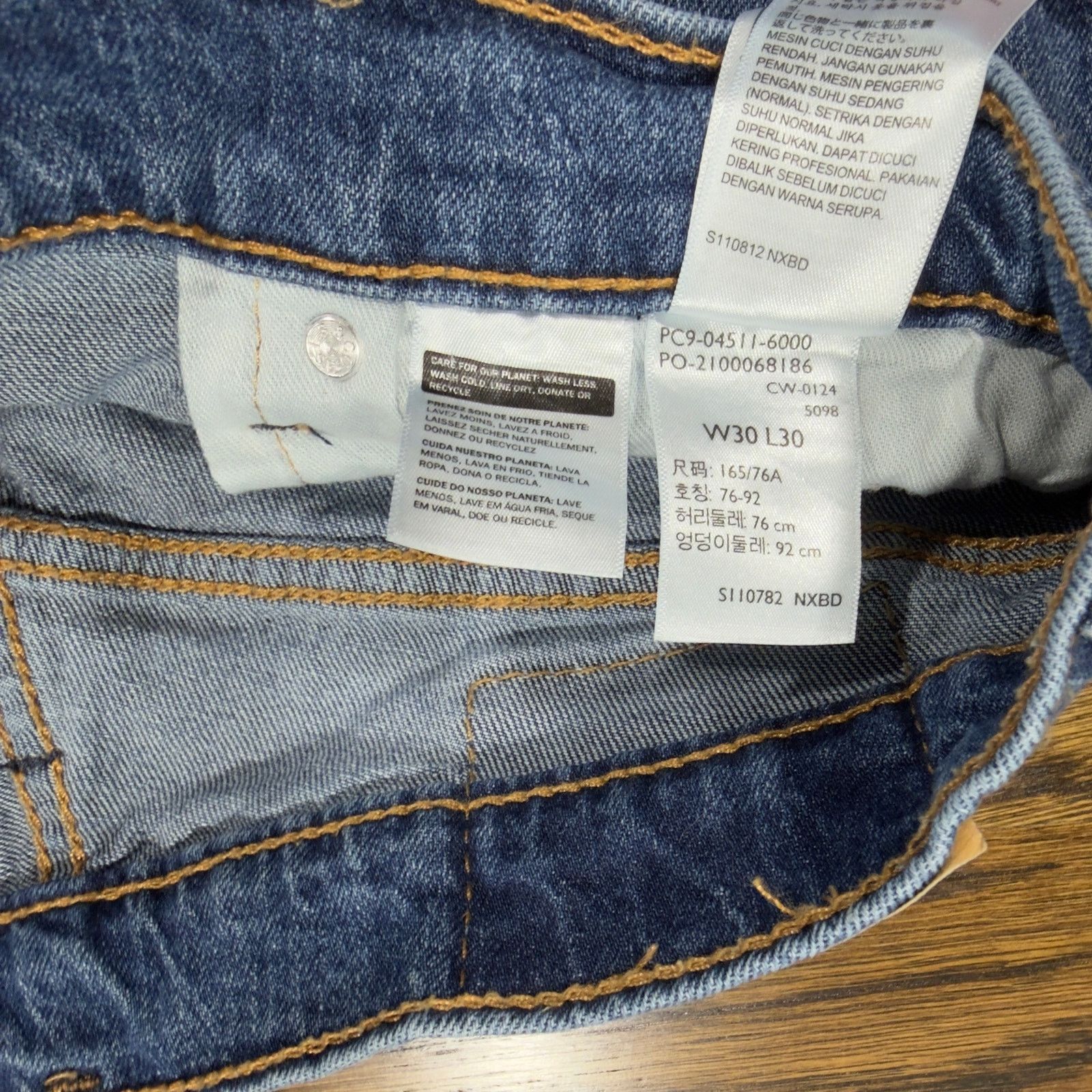 Levi's Levi's 511 Slim Fit Jeans 30x30 Medium Wash Blue Denim Size US 30 / EU 46 - 4 Thumbnail