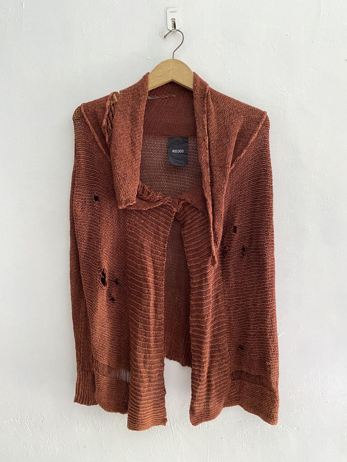 If Six Was Nine × Japanese Brand × Le Grande Bleu (L.G.B.) Vintage rococo distressed grunge crazy knit Size US M / EU 48-50 / 2 - 1 Thumbnail