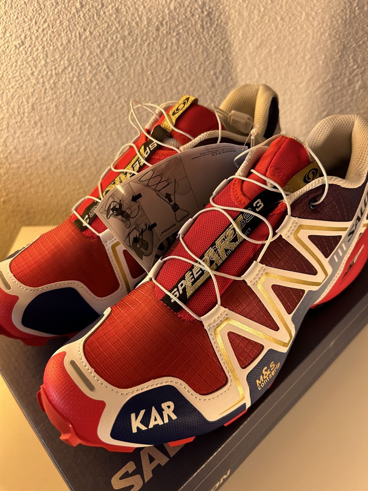 Kar × Salomon Salomon speedcross 3 Lar L’art de l’automobile Size US 11 / EU 44 - 2 Thumbnail