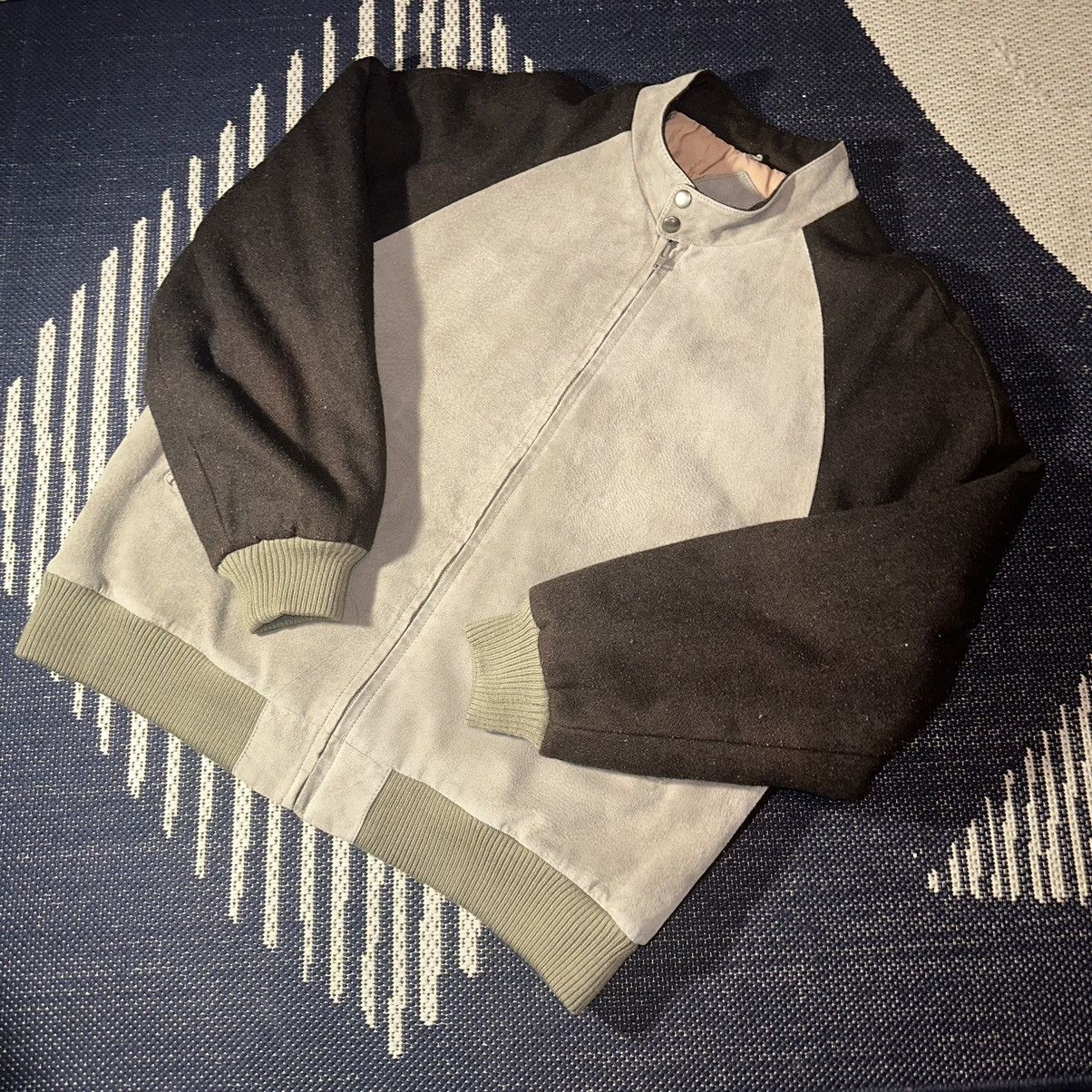 Trader Bay × Vintage Vintage Trader Bay Wool / Leather Bomber Size US M / EU 48-50 / 2 - 1 Thumbnail