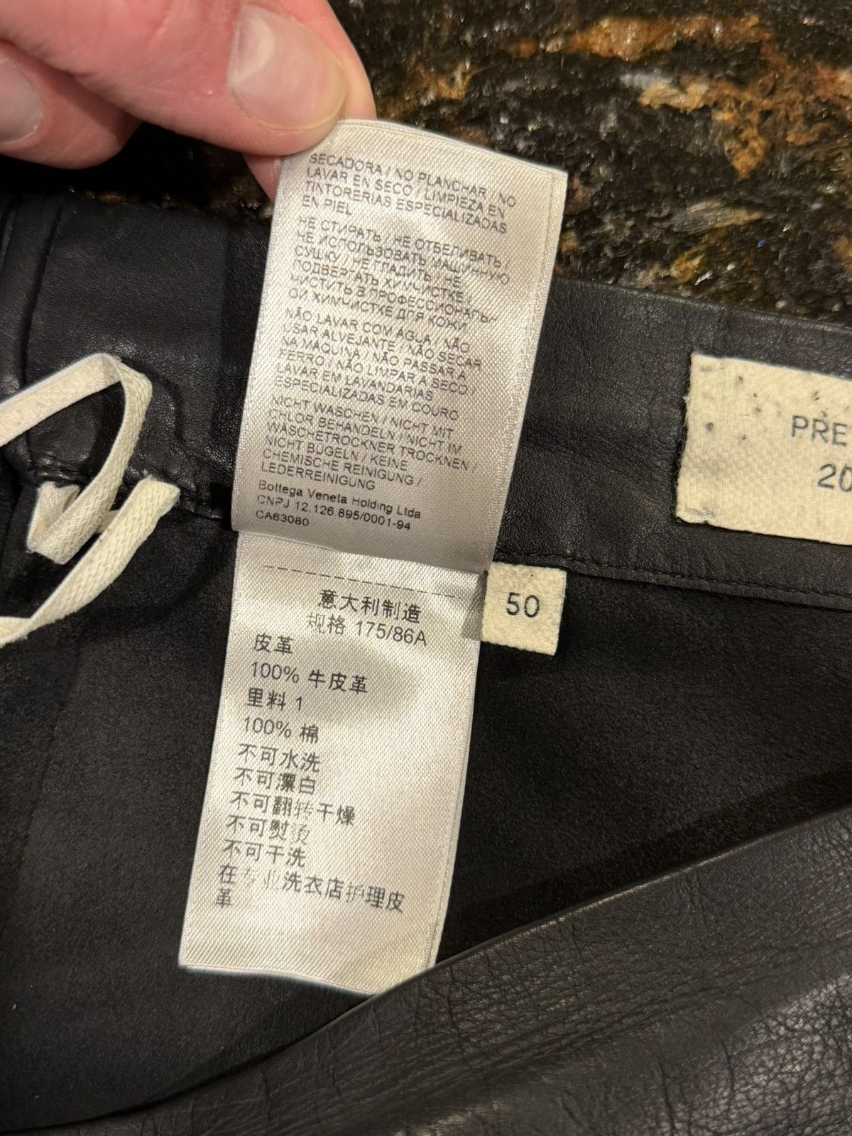Bottega Veneta Bottega Veneta Daniel Lee FW19 Leather Jogger Pants Size US 33 - 14 Thumbnail