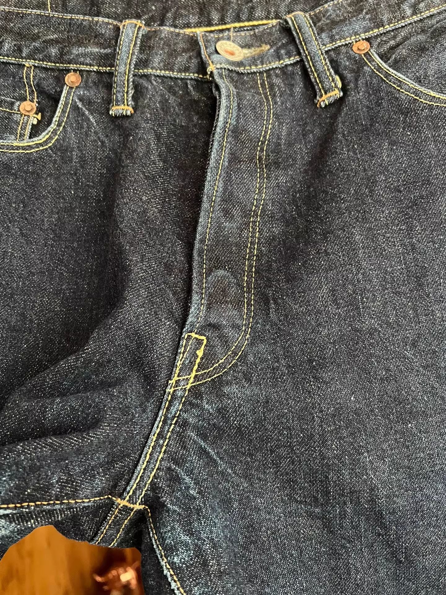 TOYS McCOY Toys McCoy 14oz Vintage Red Ear Jeans Size US 31 - 4 Thumbnail