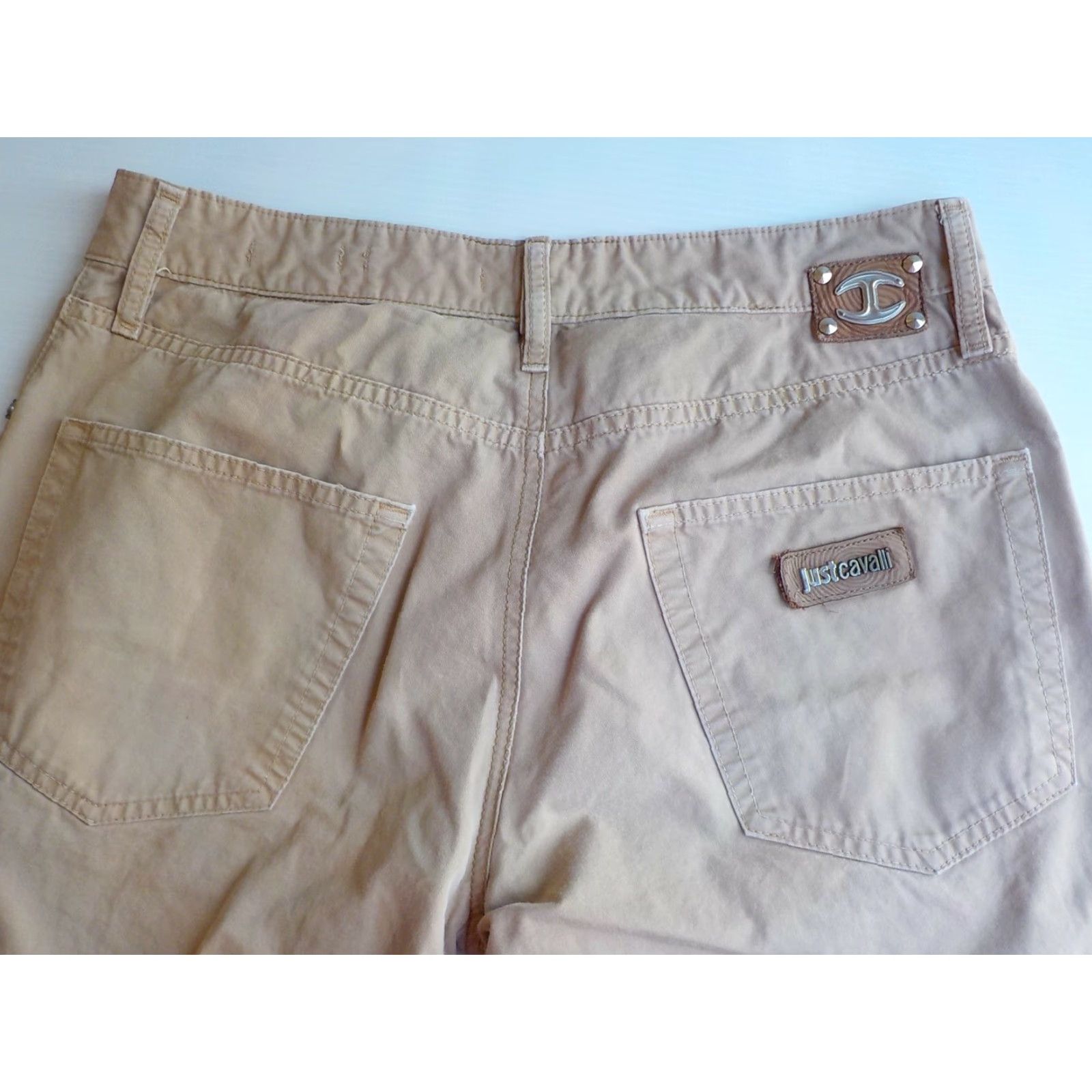 Just Cavalli JUST CAVALLI Tan Jeans Slim Button Fly 5 Pocket Men SZ 32 100% Cotton Tan Jeans Slim Fit Pants Size US 32 / EU 48 - 3 Thumbnail