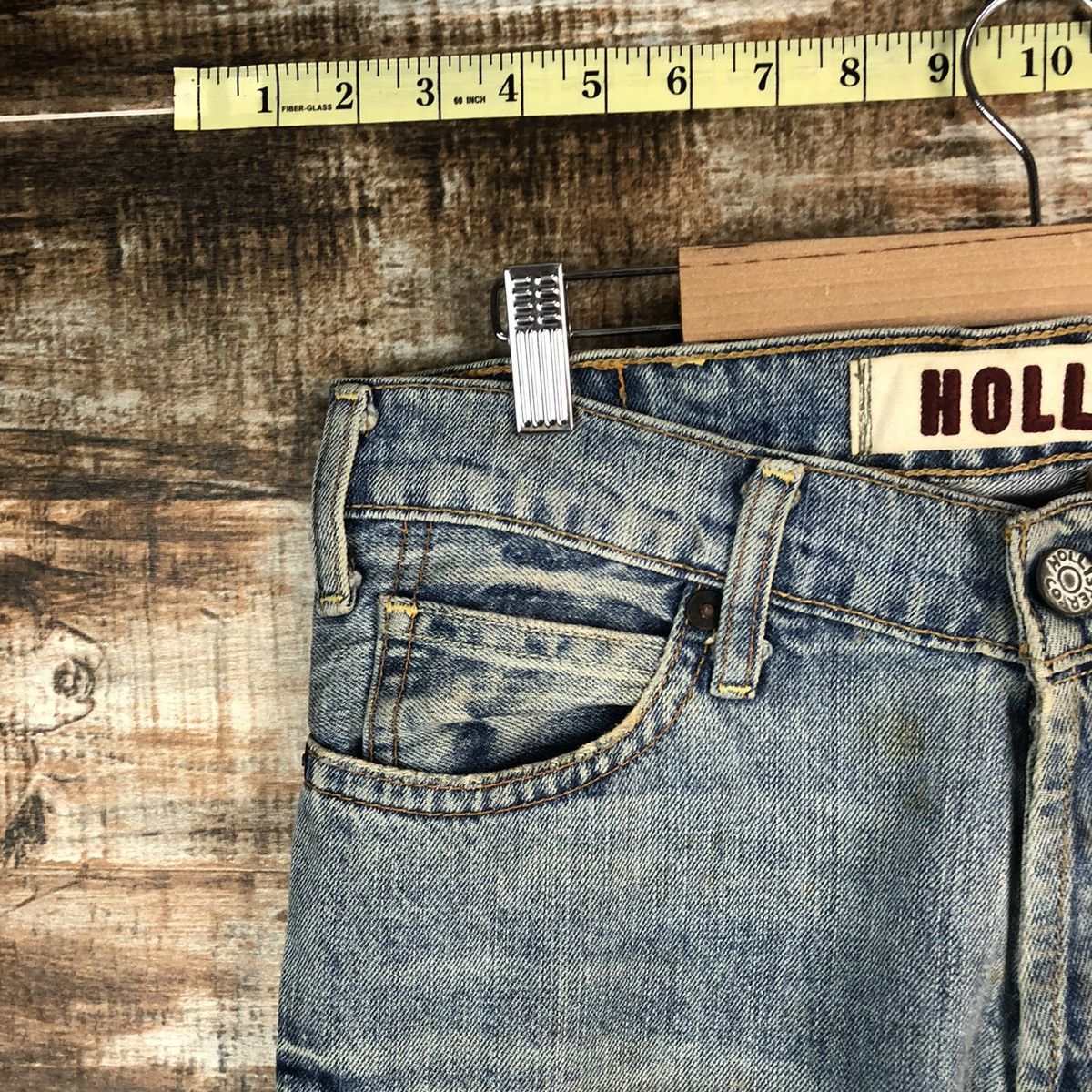 Japanese Brand Hollister Blue Distressed ripped Denim Pants #A1415 Size US 31 - 7 Thumbnail