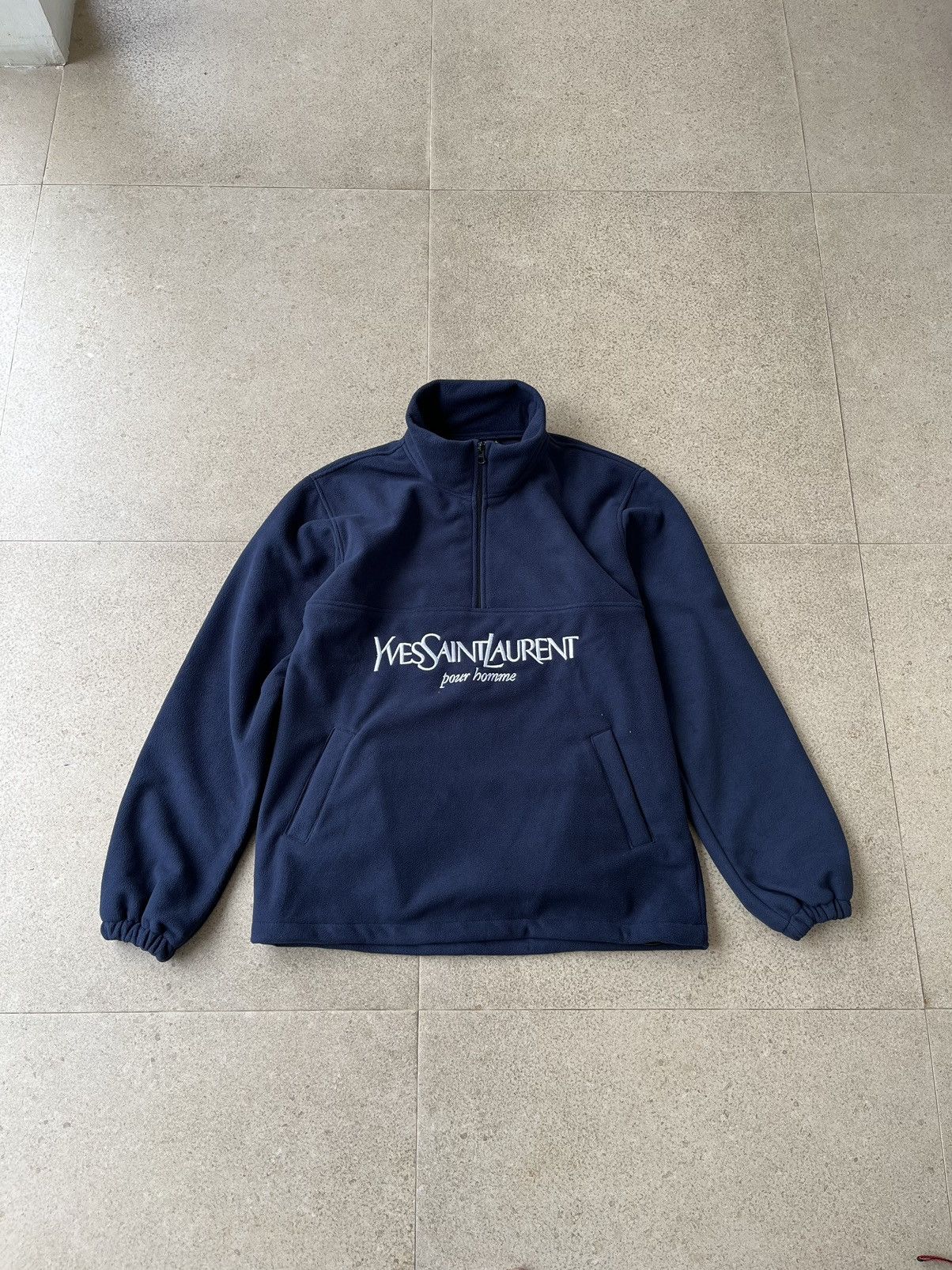 Yves Saint Laurent Vintage Dead Stock Yves Saint Laurent Pour Homme abig Logo Size US L / EU 52-54 / 3 - 4 Thumbnail