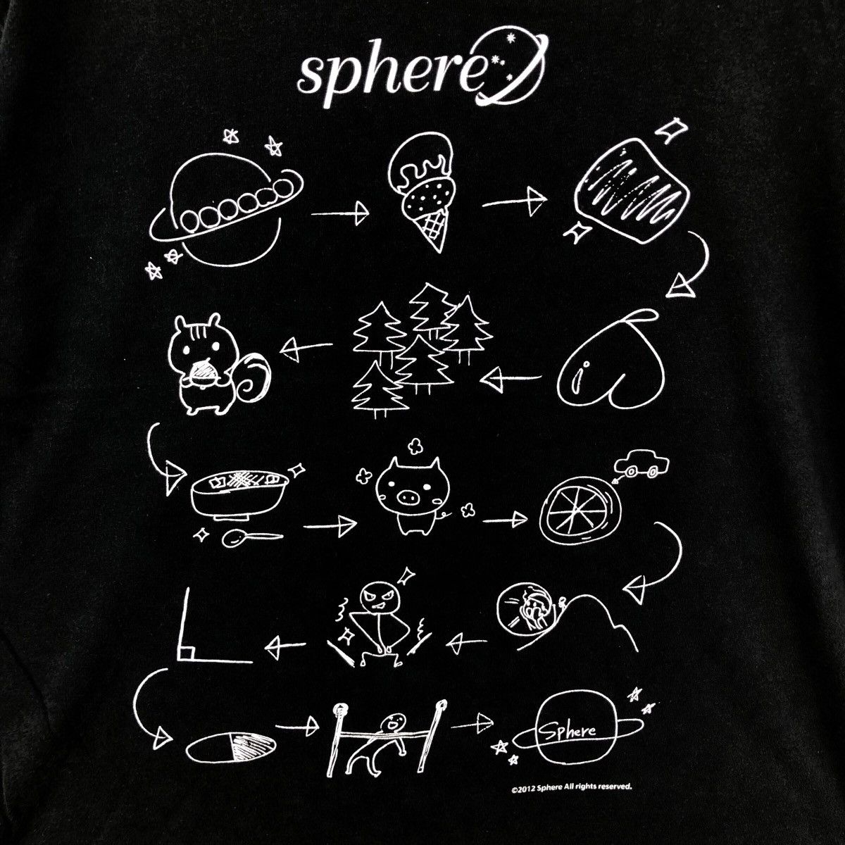 Band Tees SPHERE Kuji Tee Shirt Japan Music Group Band Size US XL / EU 56 / 4 - 3 Thumbnail