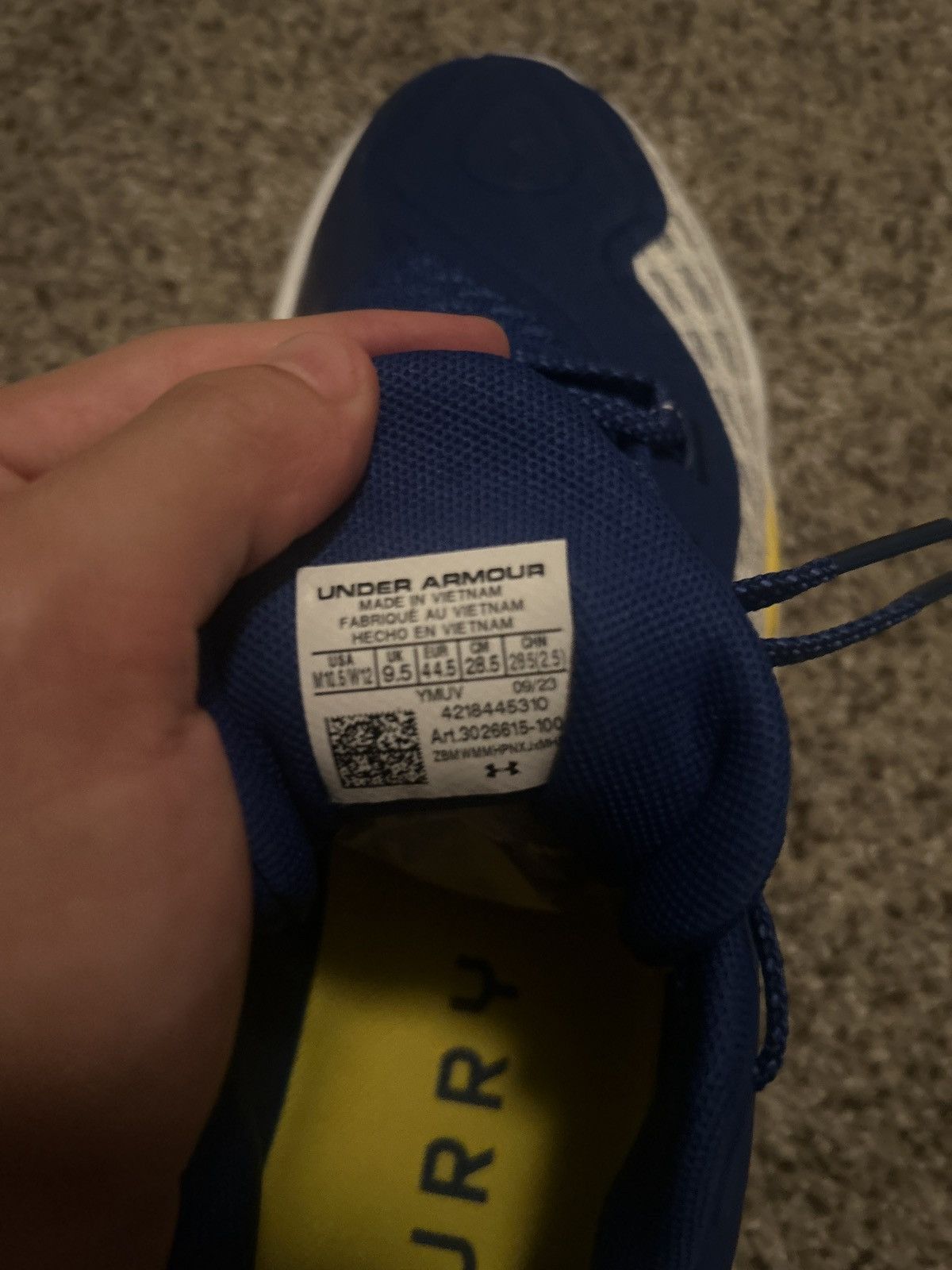 Under Armour Curry 11 Dub Nation Size US 10.5 / EU 43-44 - 8 Thumbnail