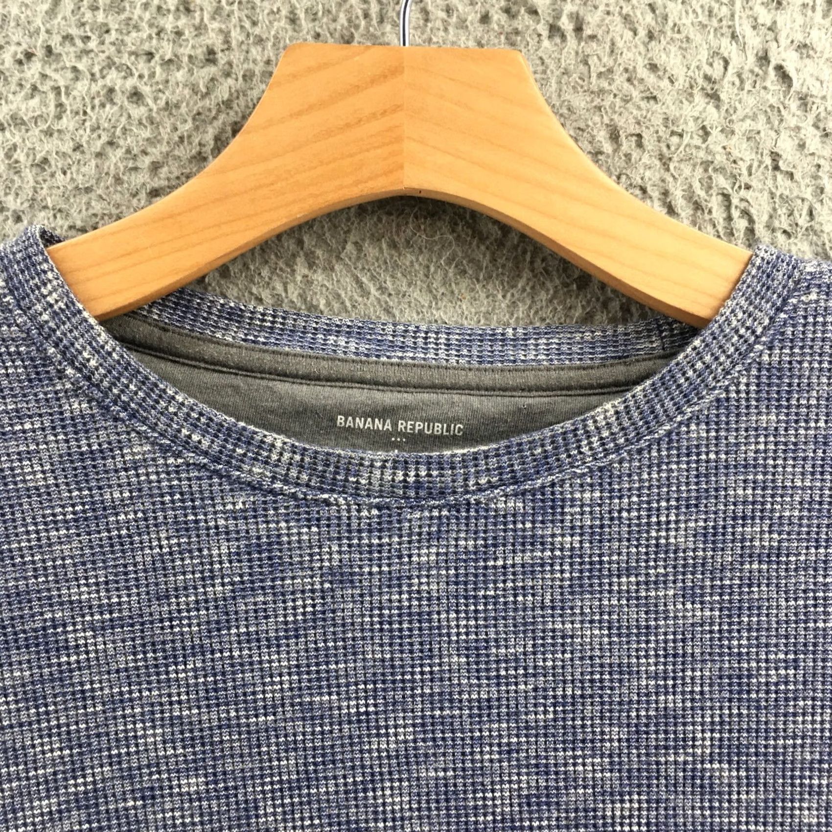 Banana Republic Banana Republic Sweater Mens L Blue Cotton Blend Knit Pullover Crew Long Sleeve Size US L / EU 52-54 / 3 - 3 Thumbnail