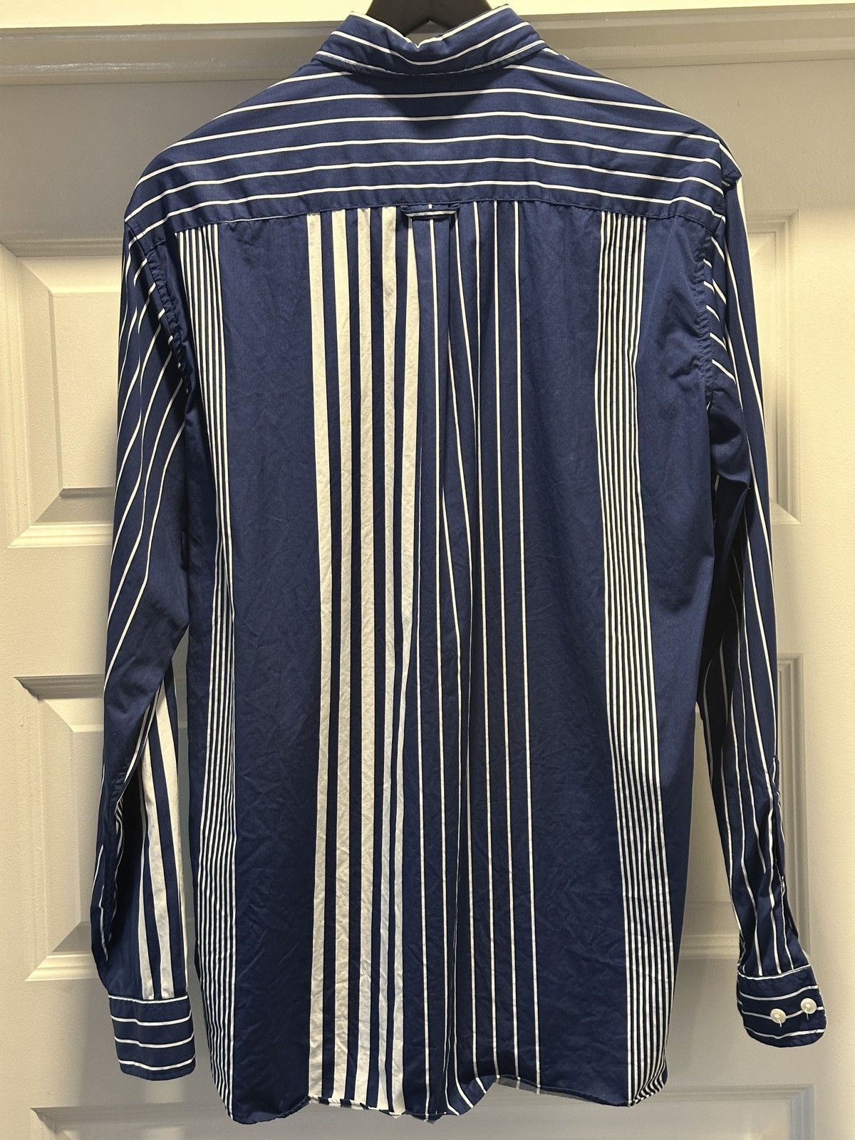 Lacoste Lacoste Blue with White Striped Button Down Size US S / EU 44-46 / 1 - 4 Thumbnail