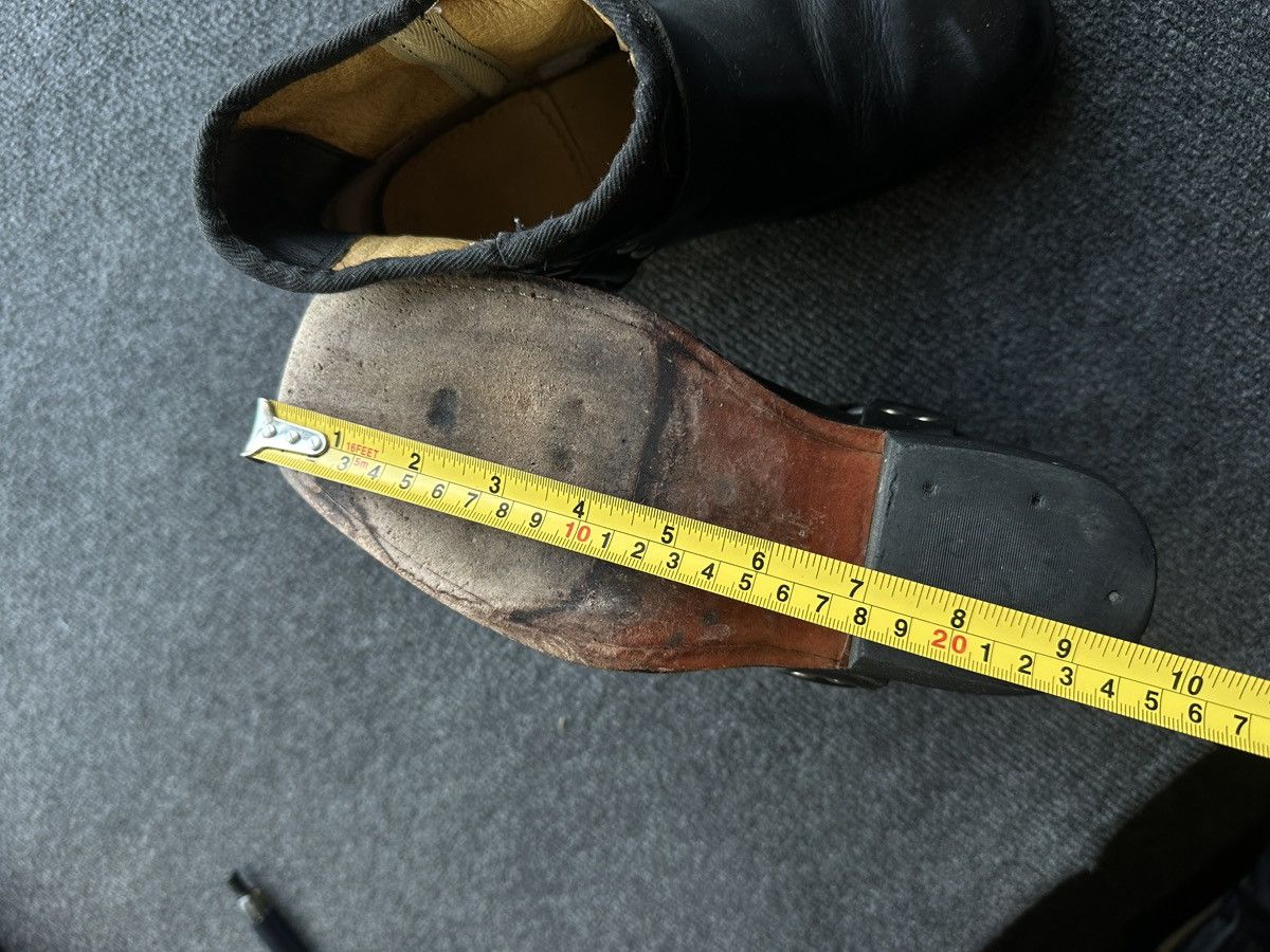 Leather WESTERN 🚨 LEATHER ANKLE METAL COWBOY BLACK BOOTS Size US 6.5 / EU 39-40 - 14 Thumbnail