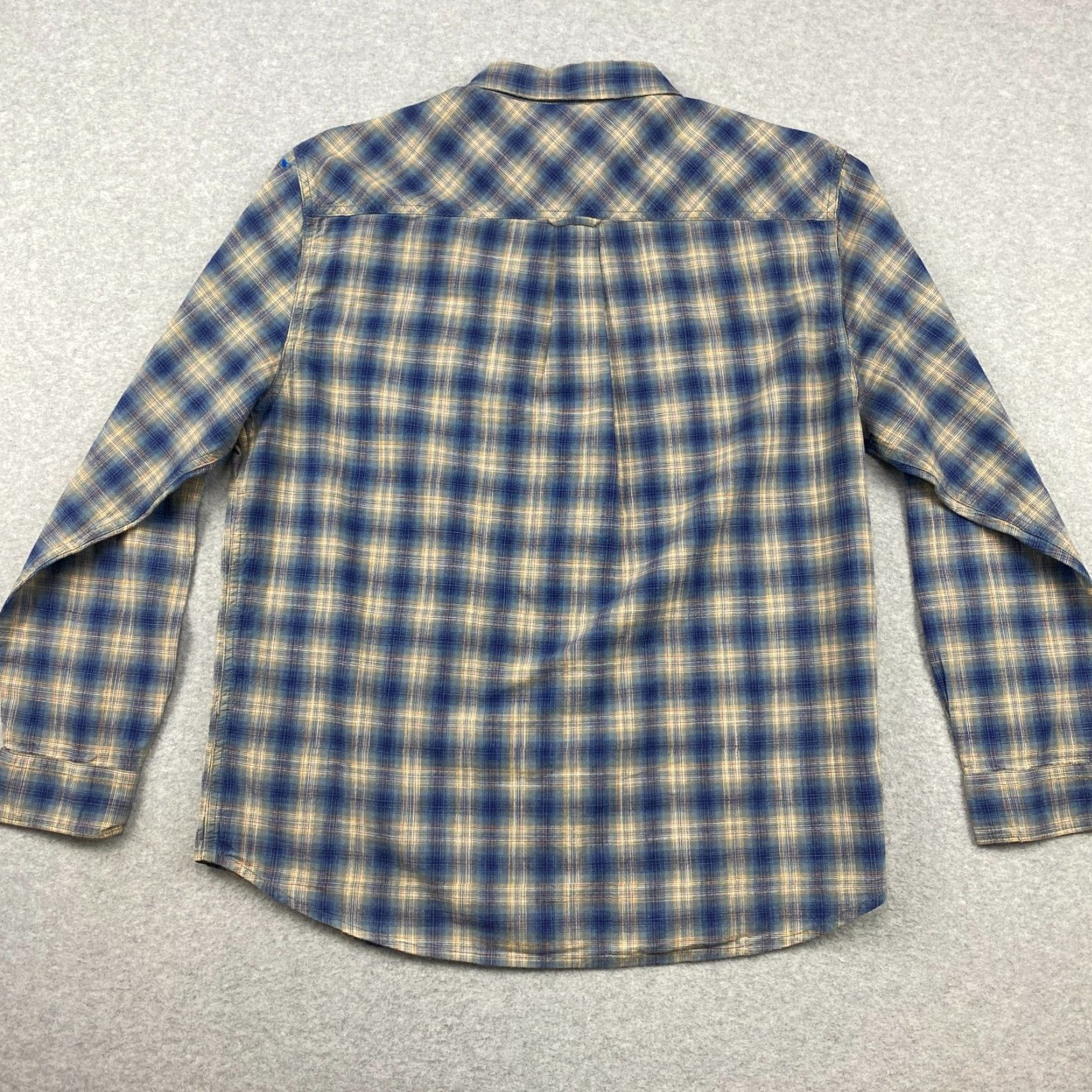 Carbon Carbon2Cobalt Shirt Mens Large L Multicolor Plaid Long Sleeve Button-Up Flannel Size US L / EU 52-54 / 3 - 5 Thumbnail