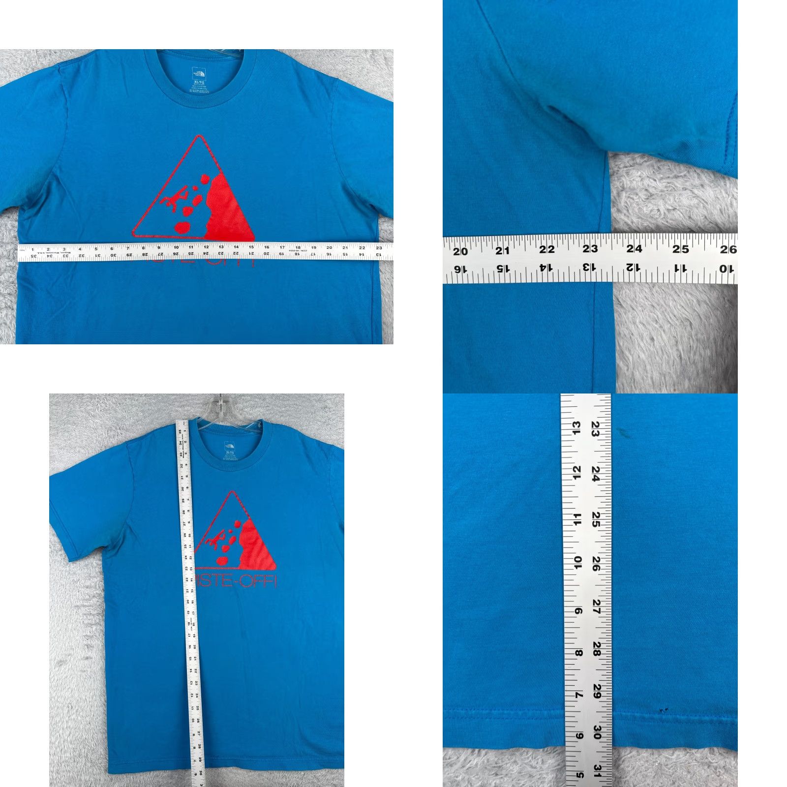 The North Face The North Face Shirt Men XL Blue Crew Neck Cotton Piste-Off! READ Logo All Seasons Breathable Regular T-Shirt Vintage: No Size US XL / EU 56 / 4 - 8 Thumbnail