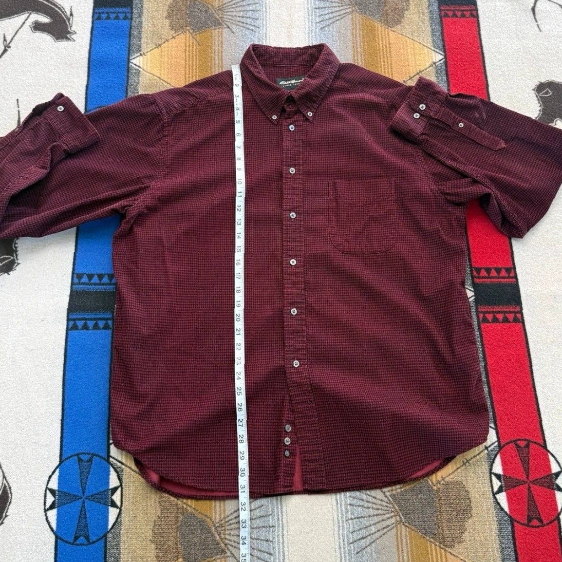Eddie Bauer VINTAGE Eddie Bauer Shirt Corduroy Button Up Mens XL Red 90s Cottagecore Size US XL / EU 56 / 4 - 7 Thumbnail