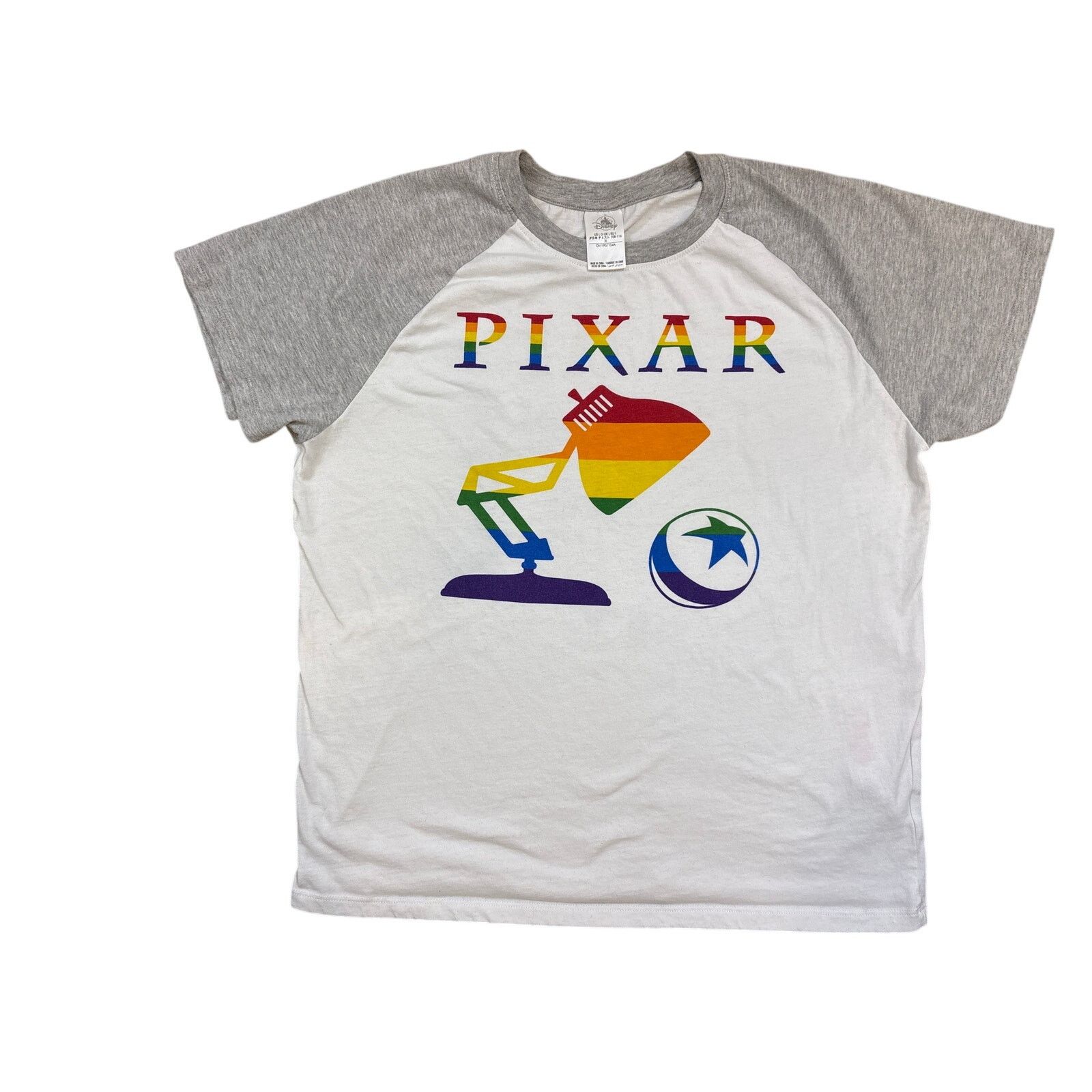 Disney Pixar spell out & lamp ball pride Large casual Disney shirt Size US L / EU 52-54 / 3 - 1 Thumbnail